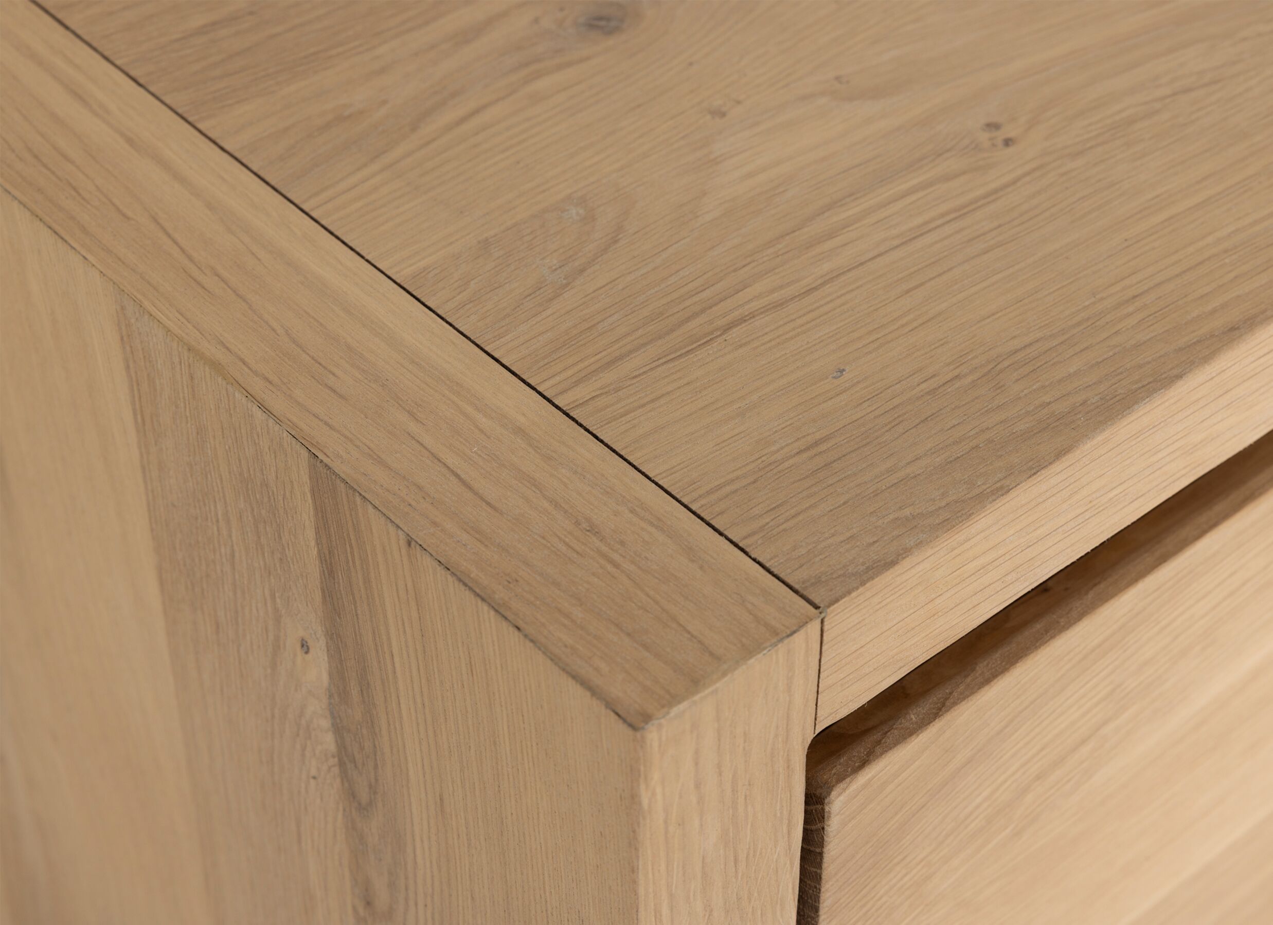 Detail - Buffet Ambassador 220cm - chêne massif & décor - naturel