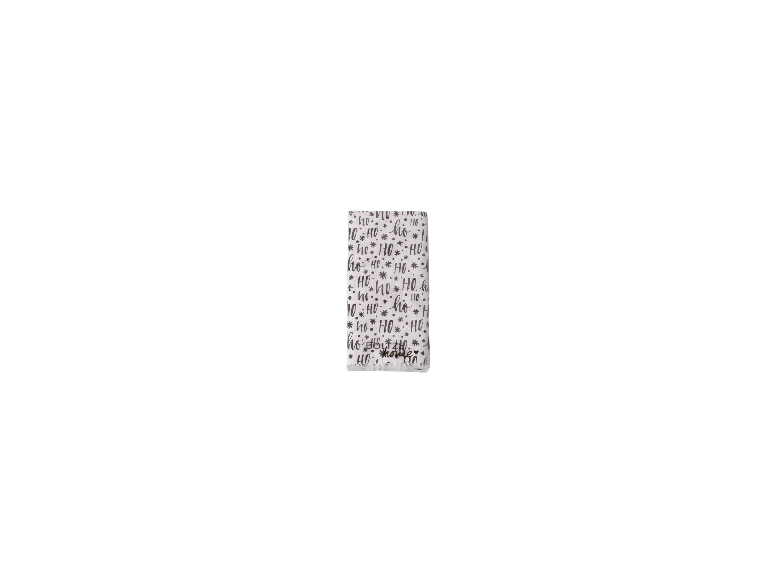 Aperçu - Serviette Hoho 17x8cm noir blanc 16 pièces