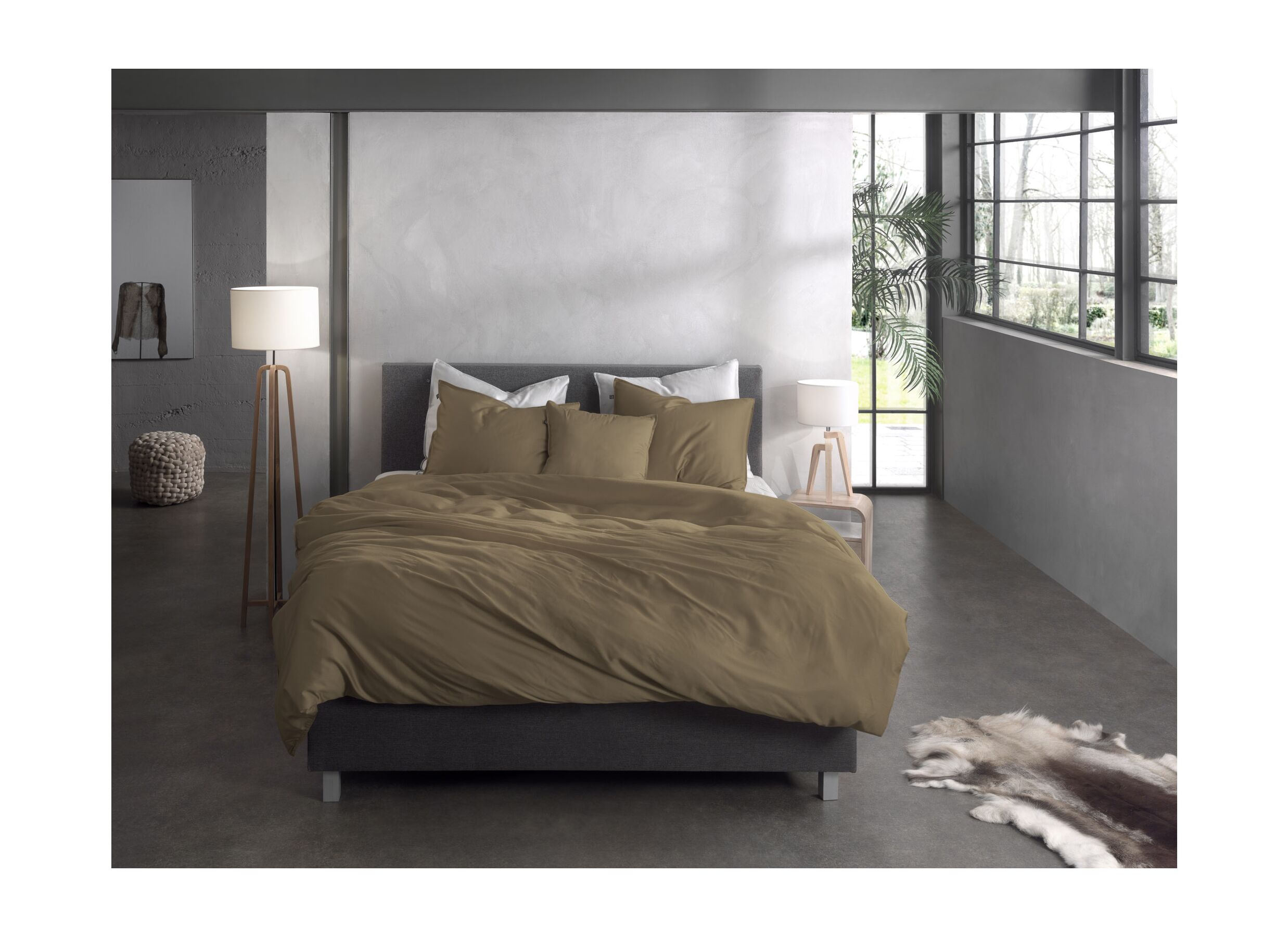 Foto ambiance - Housse de couette 240x220cm coton satin