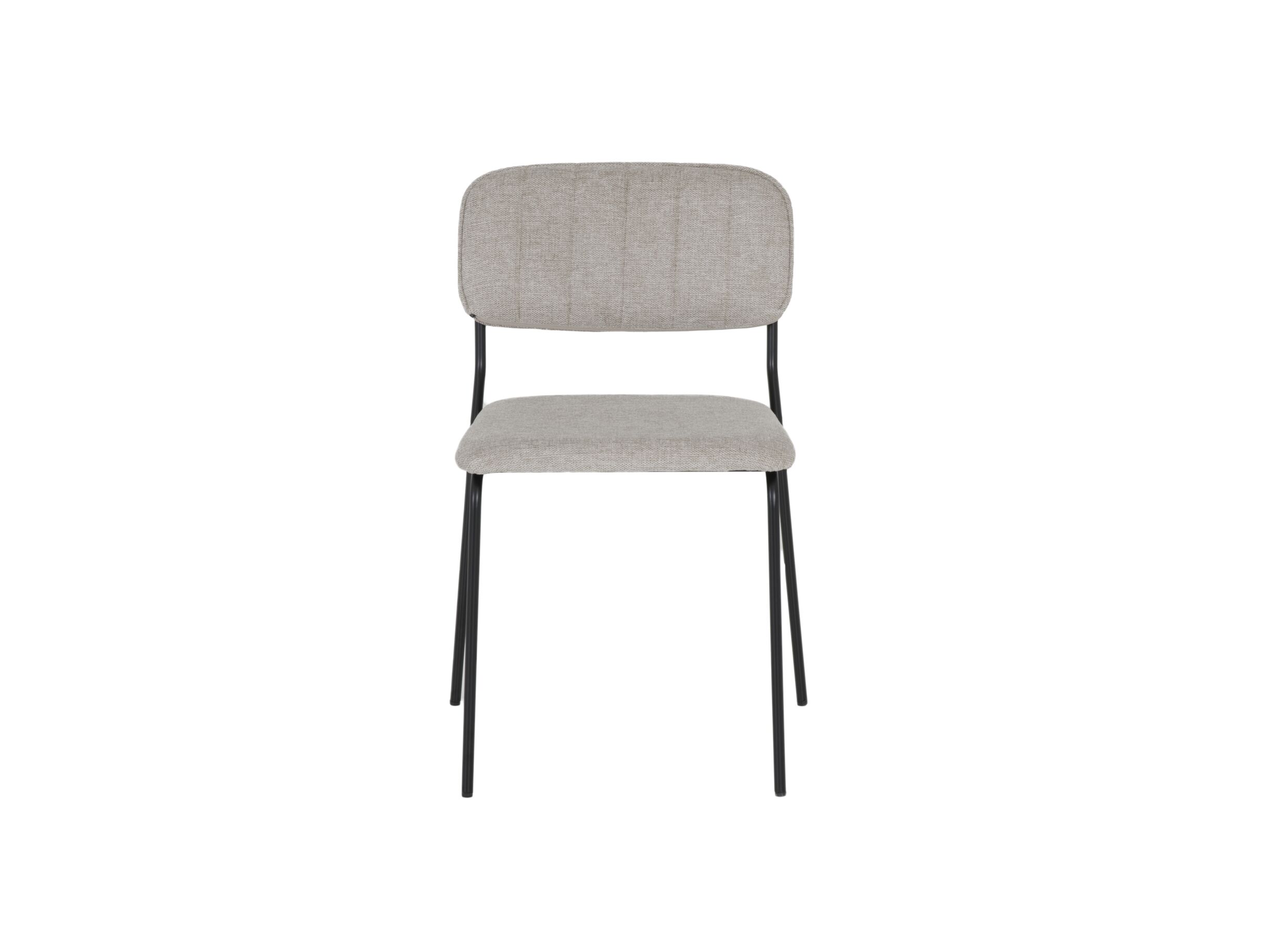 Overzichtsfoto - Stoel Epoca 46x54,5x85cm - stof - beige