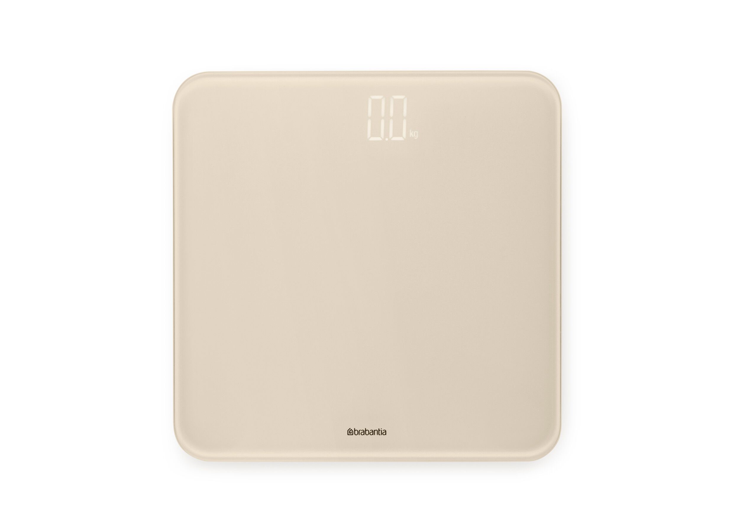 Hoofdfoto - Personenweegschaal 28x28x3cm - glas - soft beige