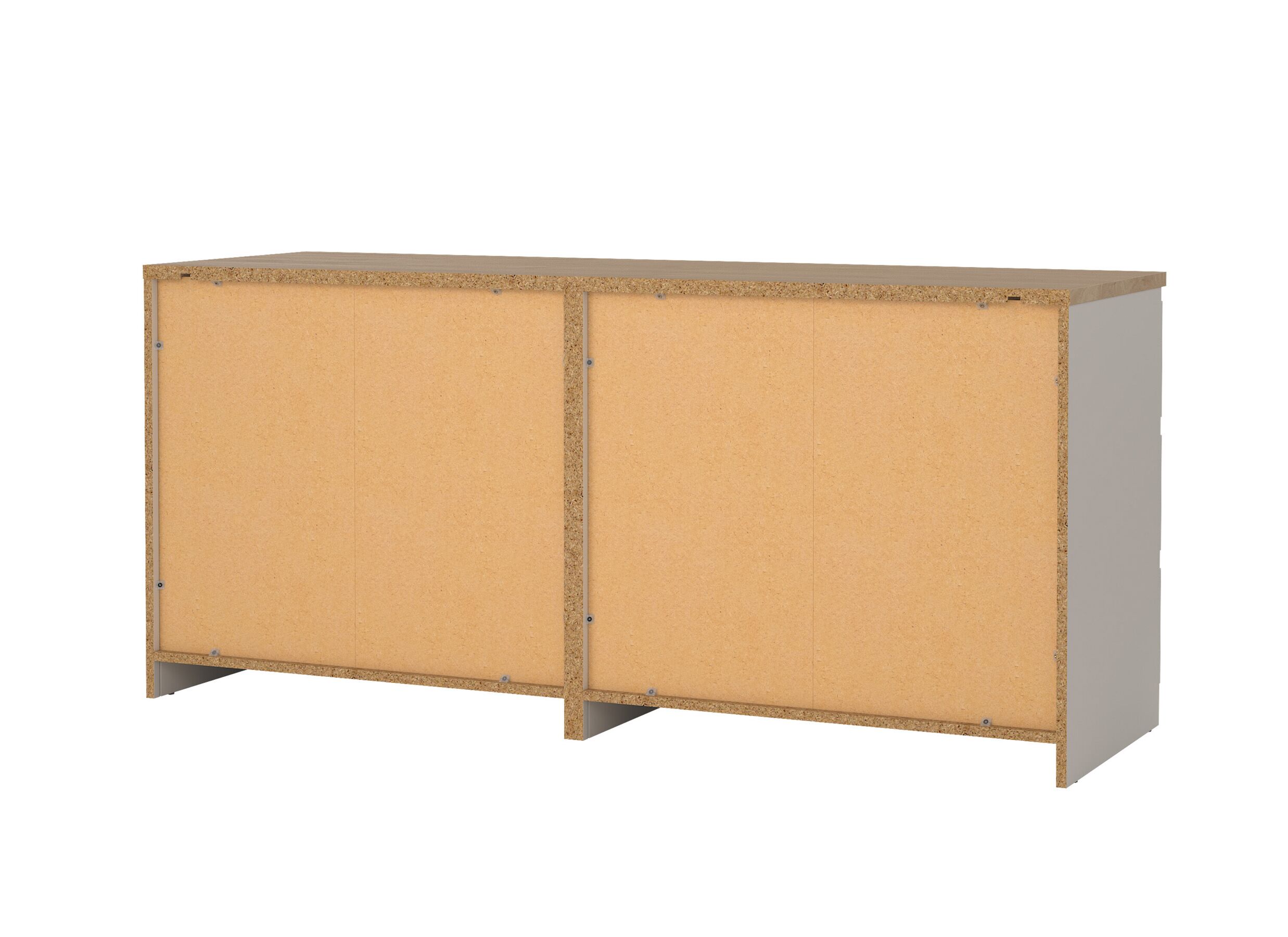 Aperçu - Commode Naia 154x50x71cm - décor - cashmere/jackson hickory