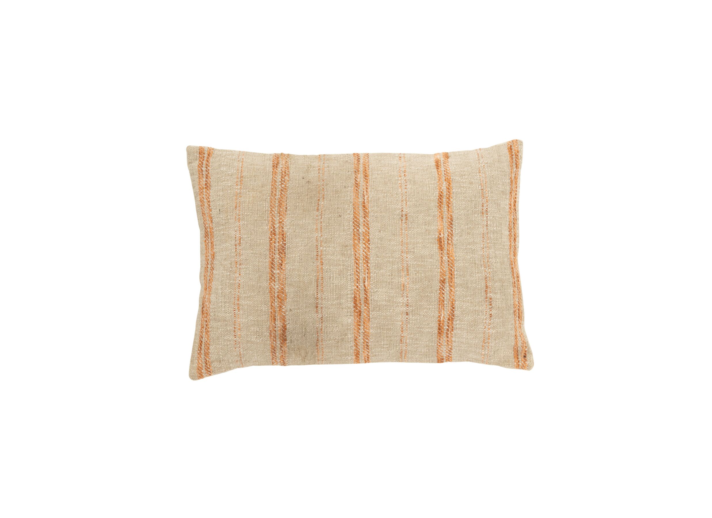 Kussen Strepen 40x60cm - katoen/linnen - beige/roest - Kussen Strepen 40x60cm - katoen/linnen - beige/roest