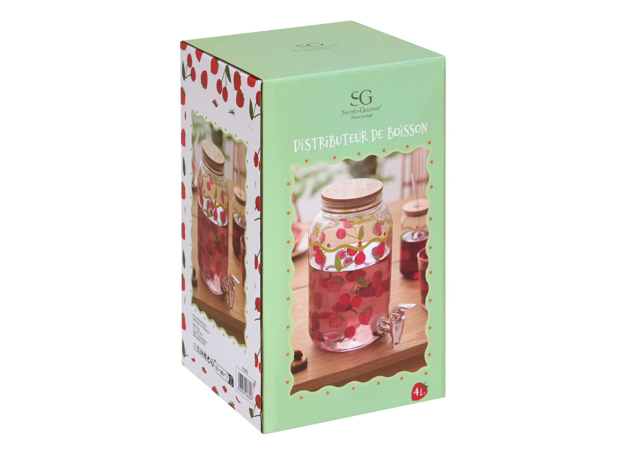 Configuration - Distributeur de boissons Fruity 3L - verre - transparent