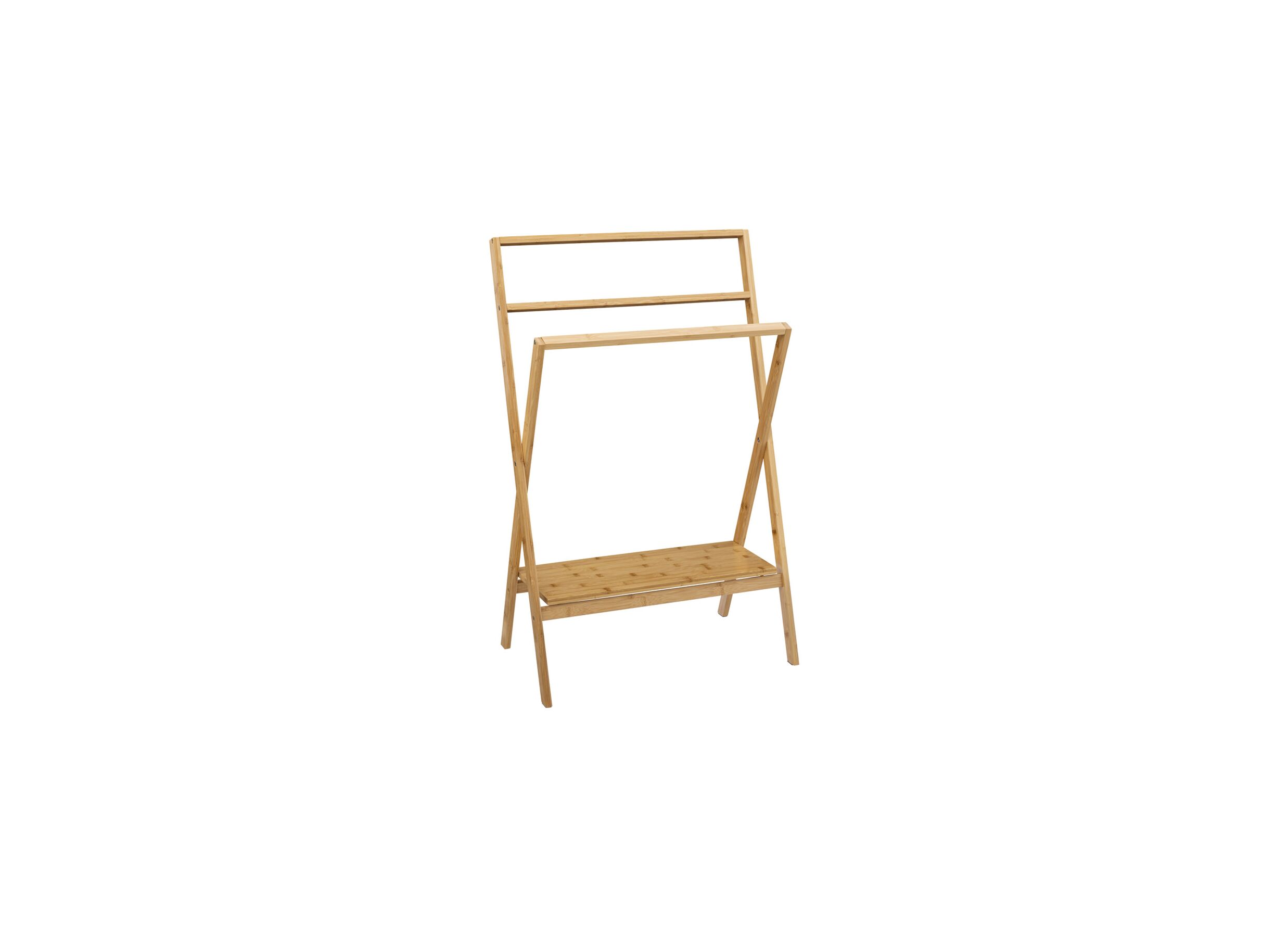 Porte-serviettes à poser Bambou Pliable - Porte-serviettes à poser Bambou Pliable