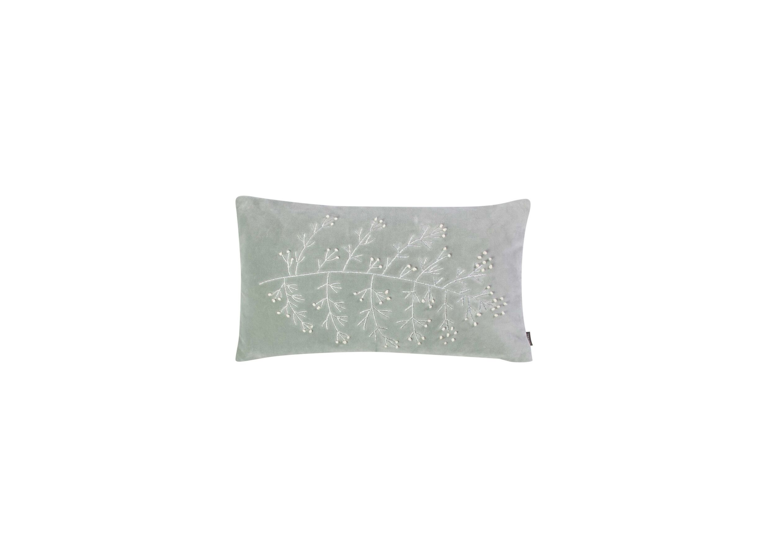 Kussen Thalia 30x50cm - stof - lichtgrijs - Kussen Thalia 30x50cm - stof - lichtgrijs