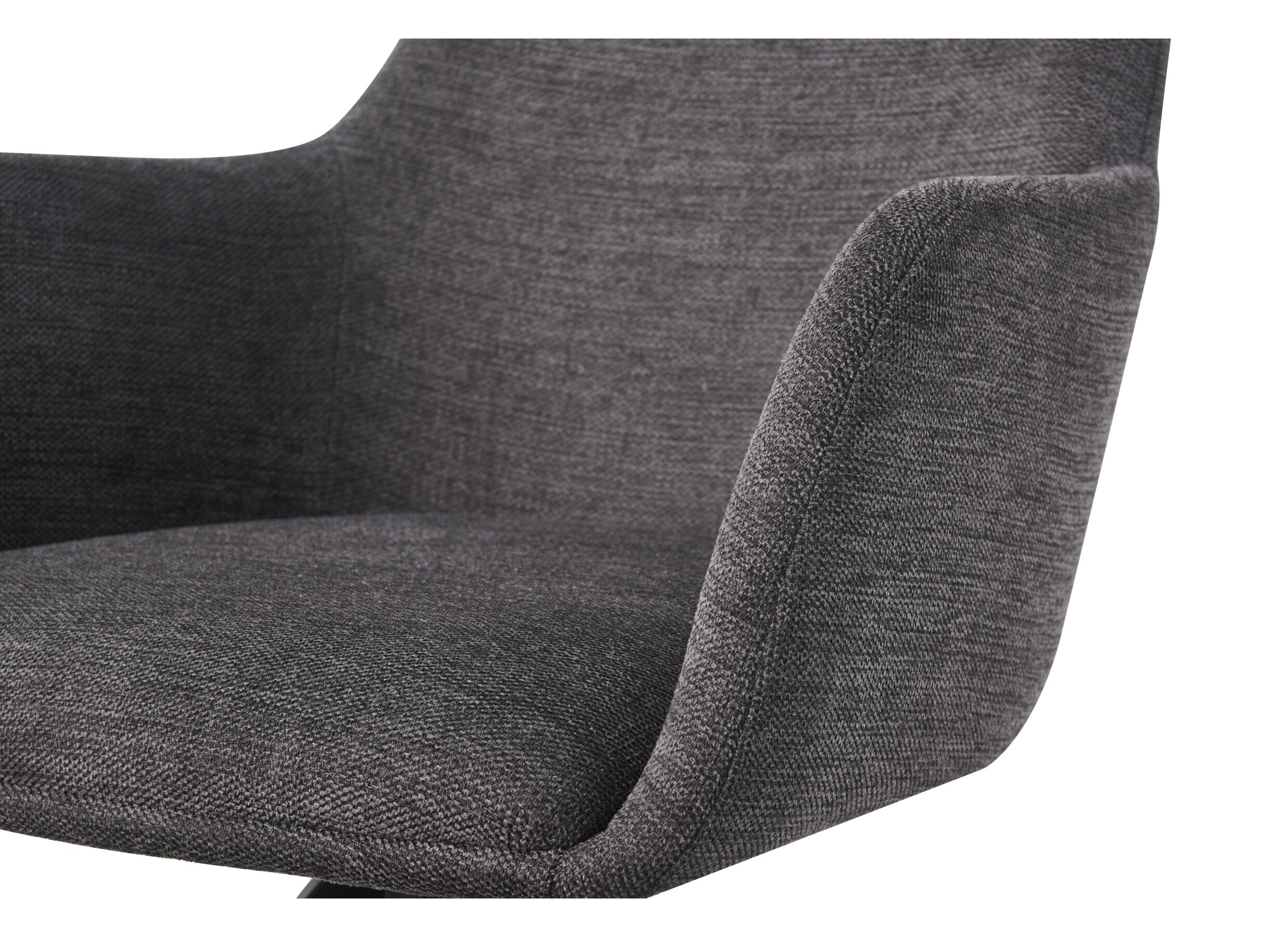 Detailfoto - Draaistoel Sirius 57x60x83cm - stof - antraciet