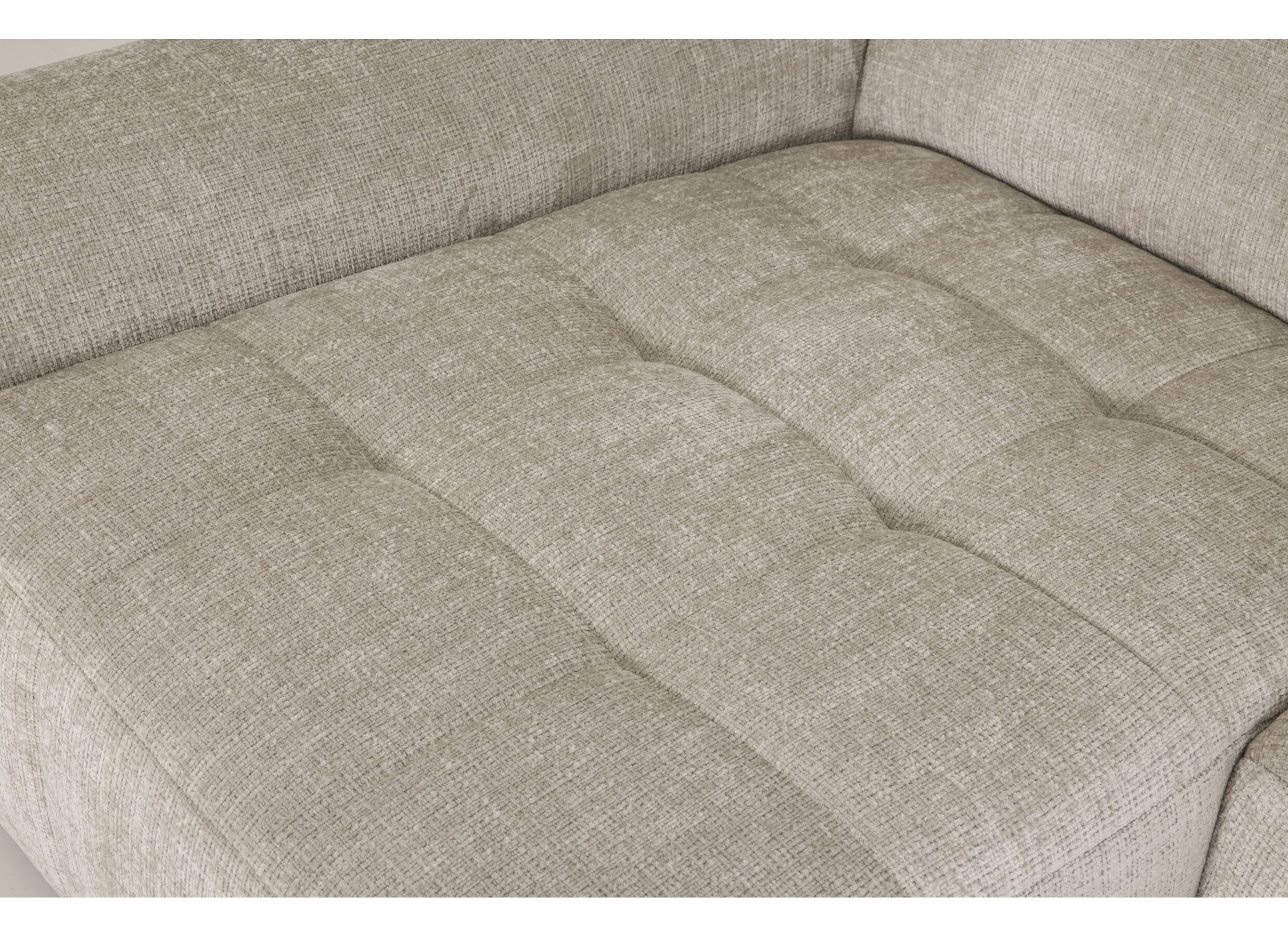 Detailfoto - Hoeksalon Lex 284x159cm - stof - greige