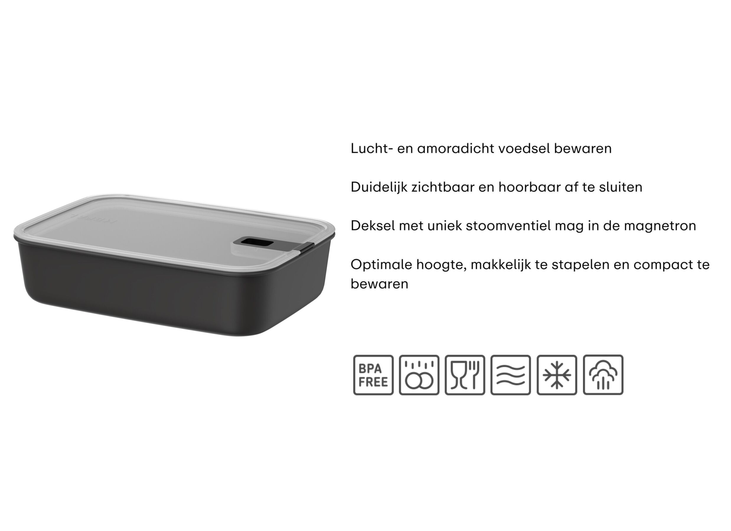 Opstelling - Bewaardoos Easyclip 2250ml Mepal