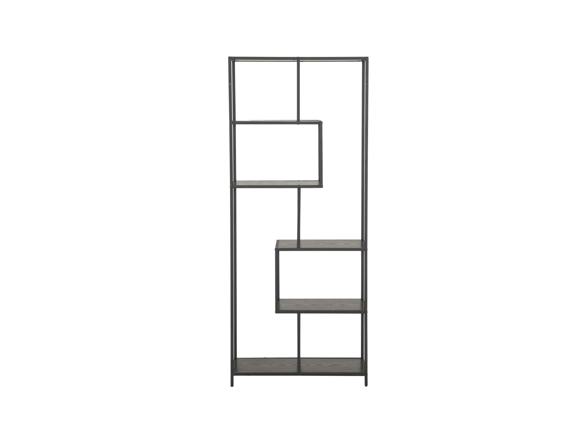 Aperçu - Étagère Tower 77x35x185cm - mélamine métal - noir