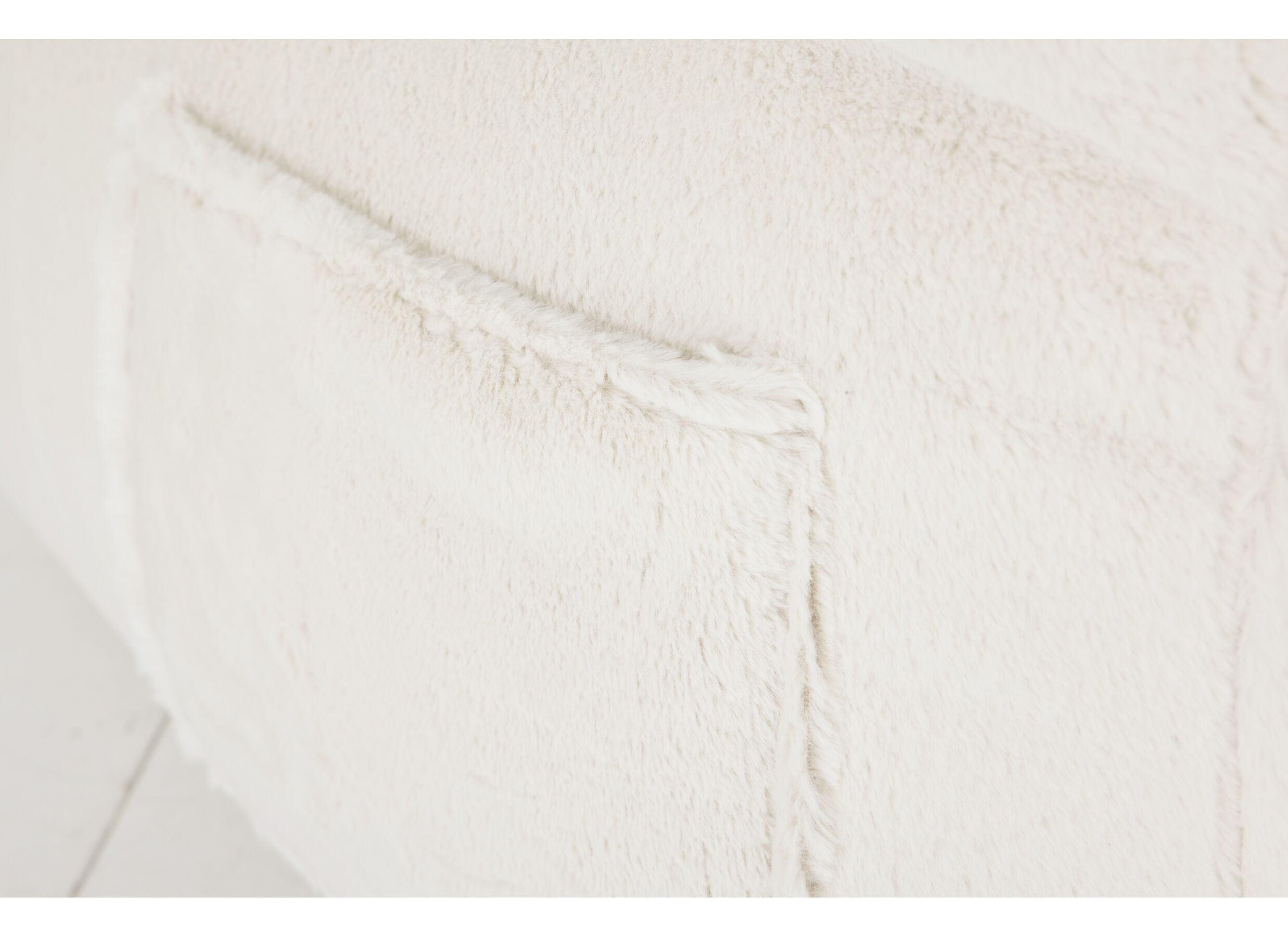 Detail - Pouf poire Karina tissu crème