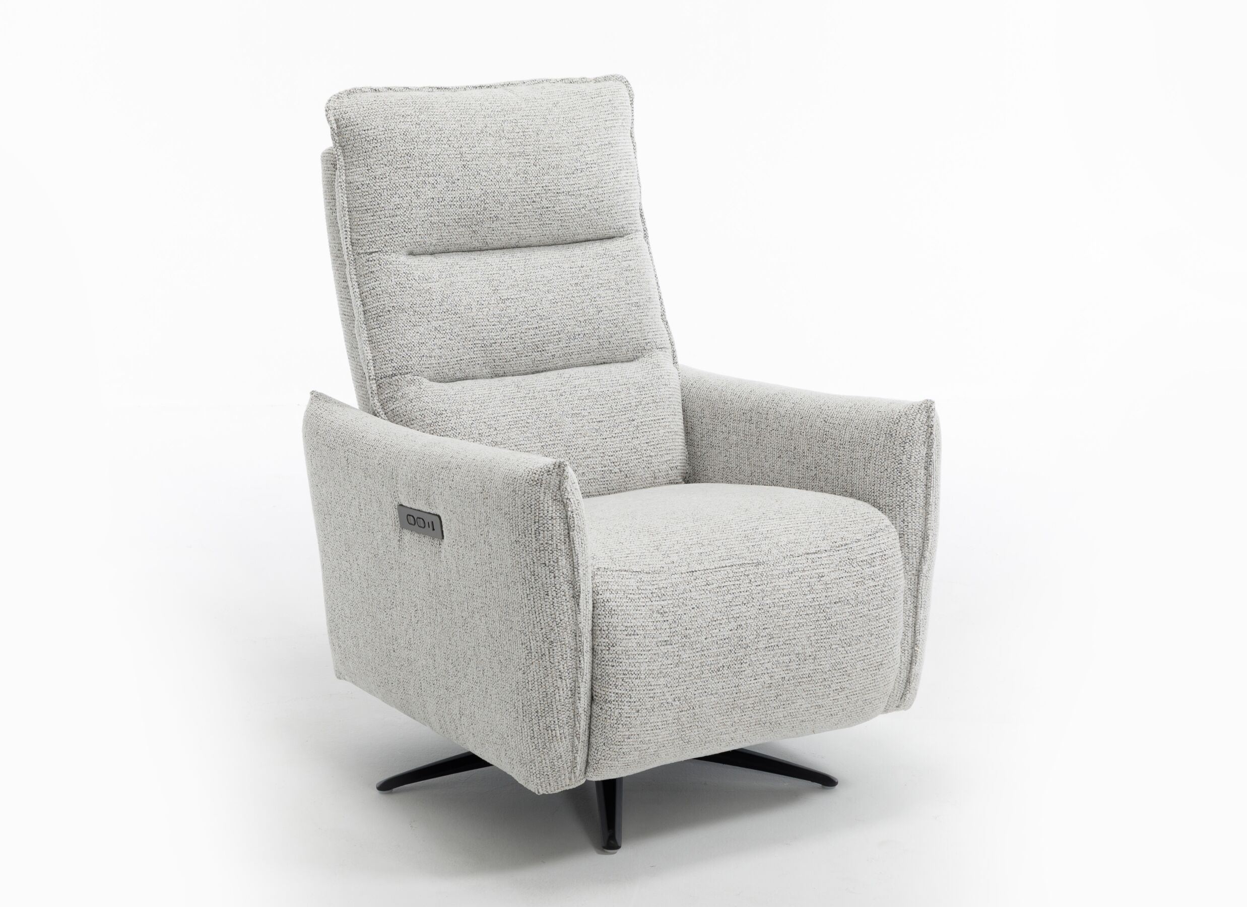 Aperçu - Fauteuil relax Jorge électrique - tissu - greige