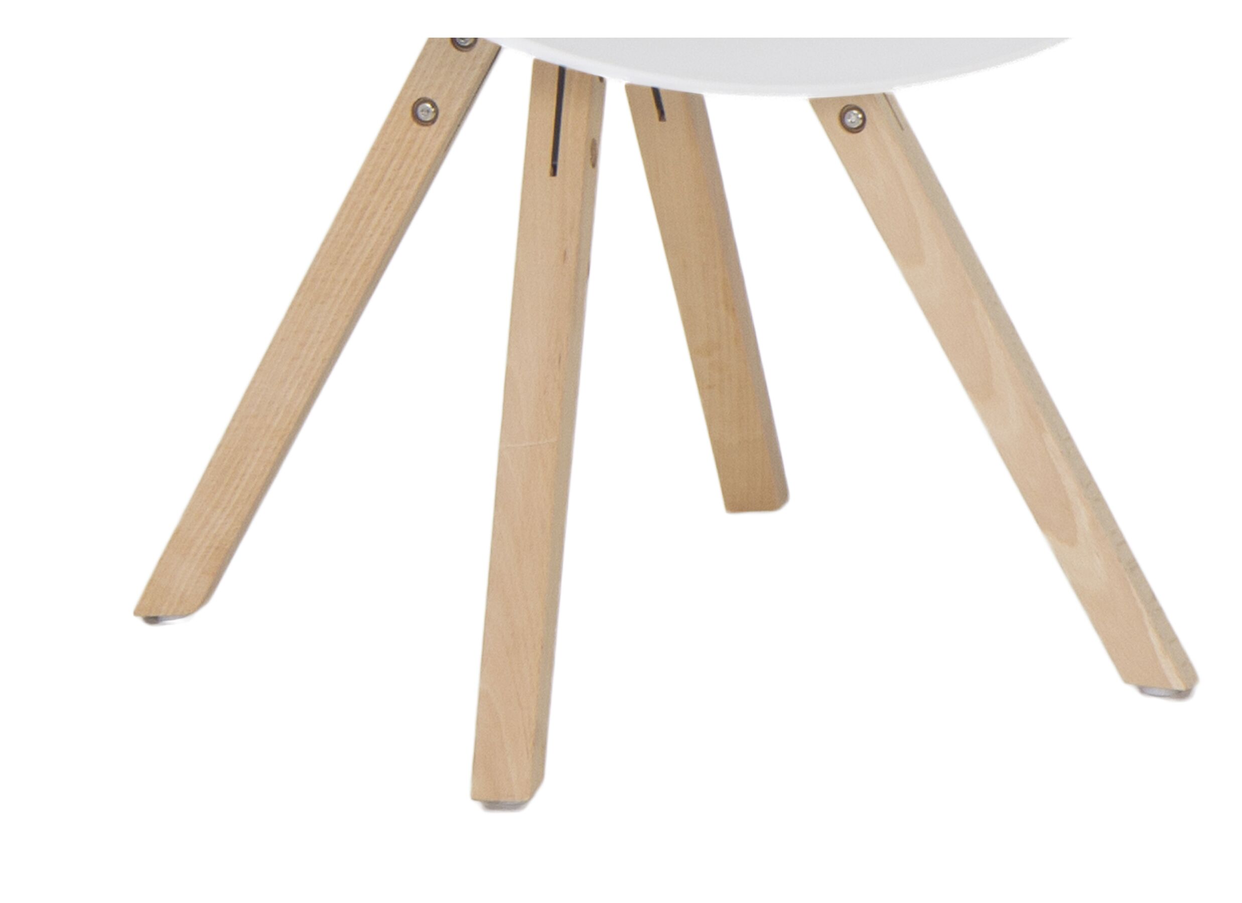 Detail - Chaise coque Kabbala synthétique blanc