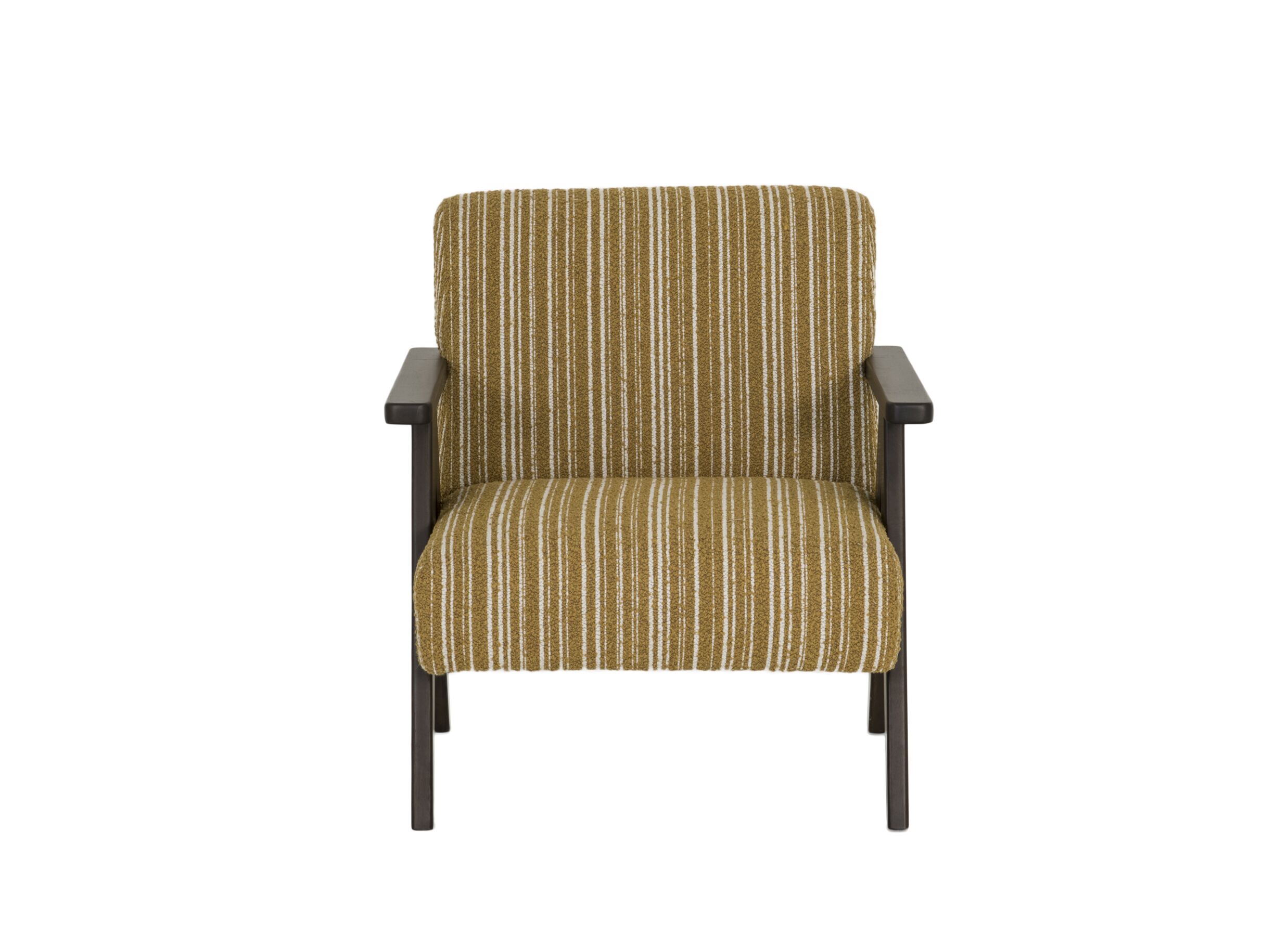 Aperçu - Fauteuil Malone 75x79x82cm - fibre polyester - ocre/blanc