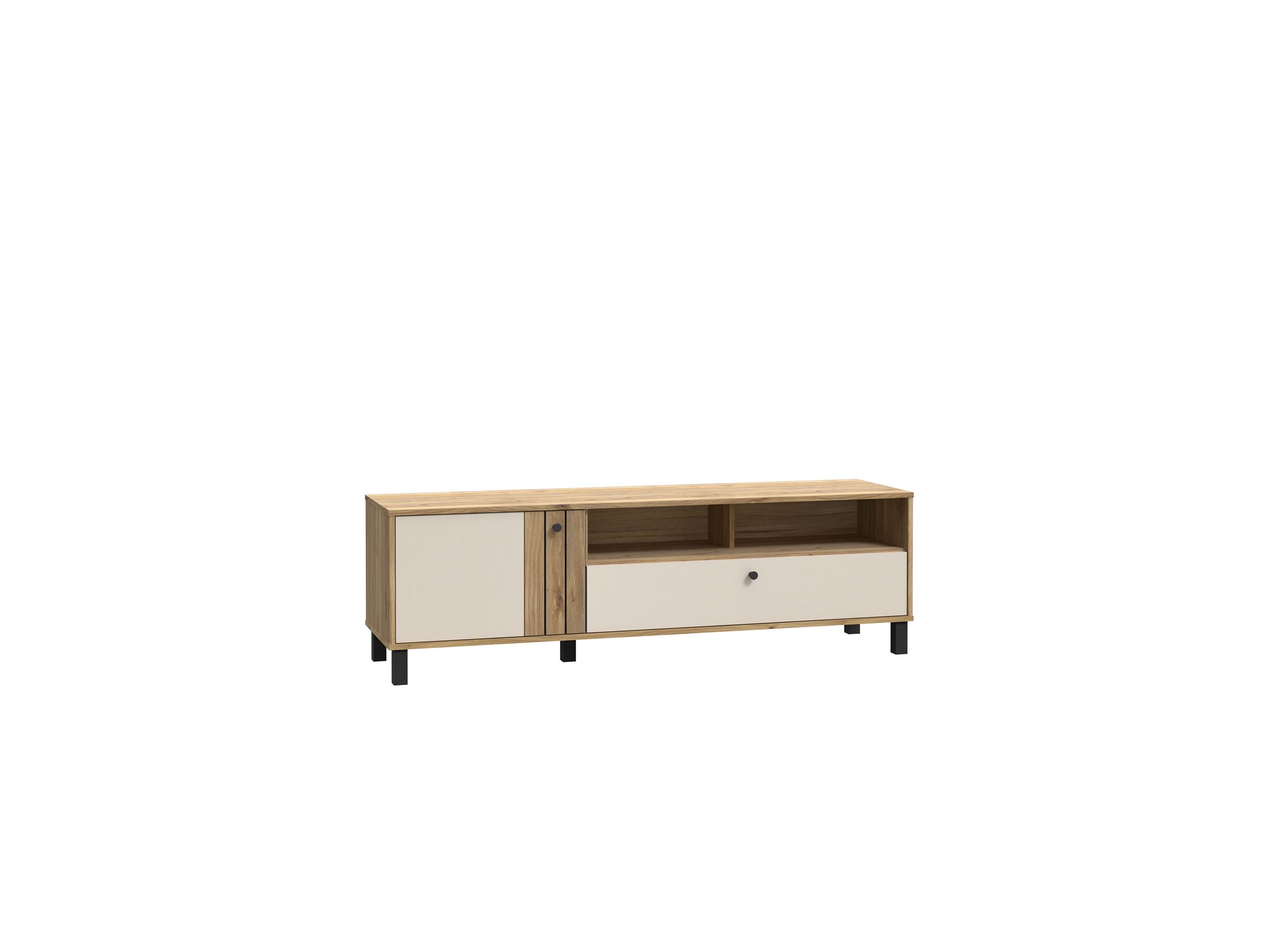 Meuble TV moderne Killarney 158cm - Meuble TV Killarney 158cm - décor - chêne mauvella/sable