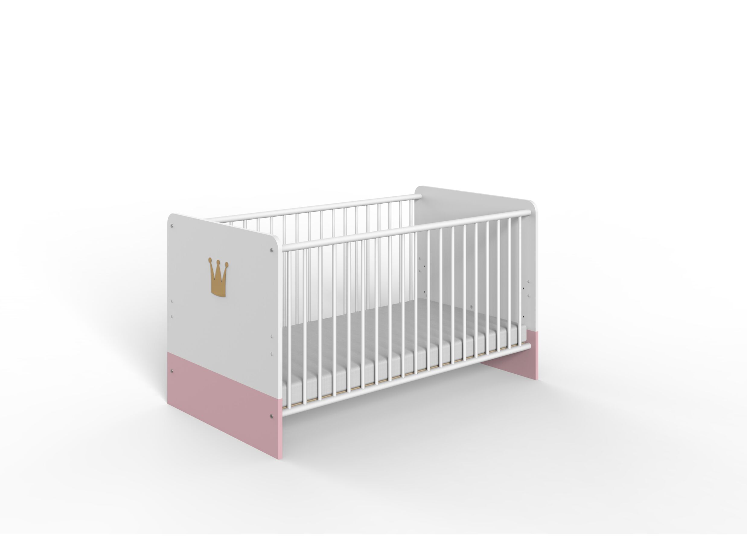 Meegroeibed Cindy 70x140cm - decor - roze & wit