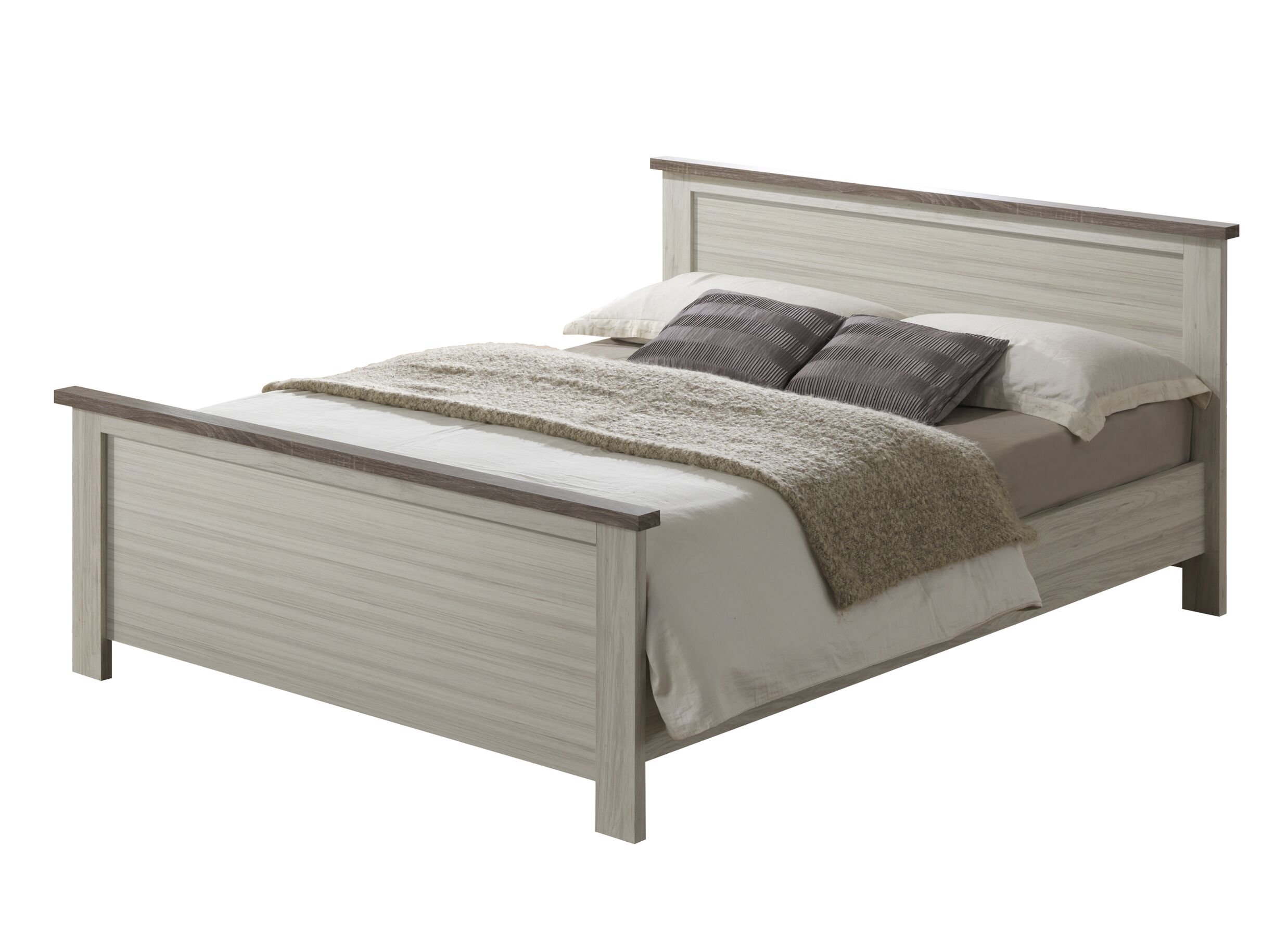 Lit Ella 160x200cm - décor - light oak & brown