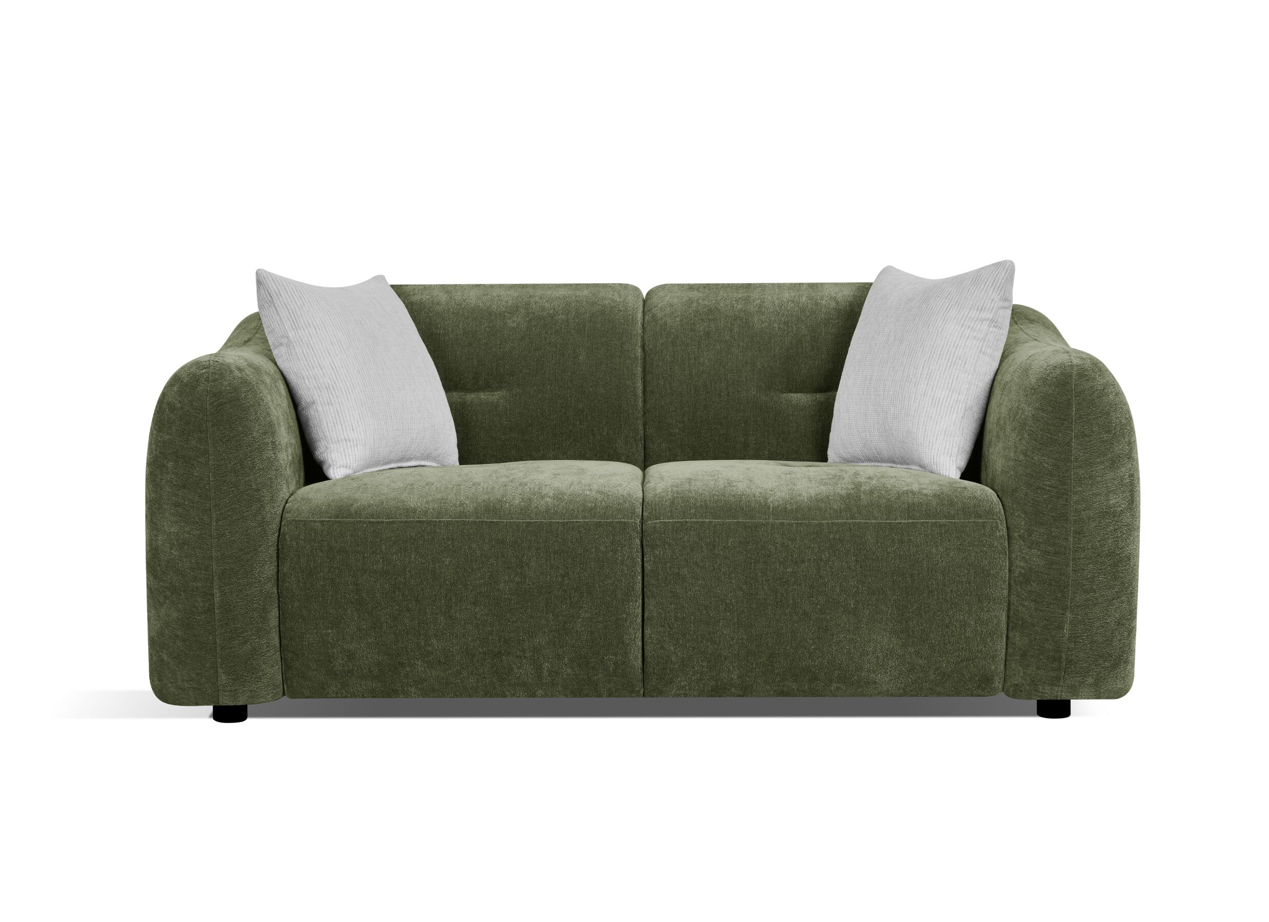 Aperçu - Canapé Olivera 2 places - fibre polyester - vert