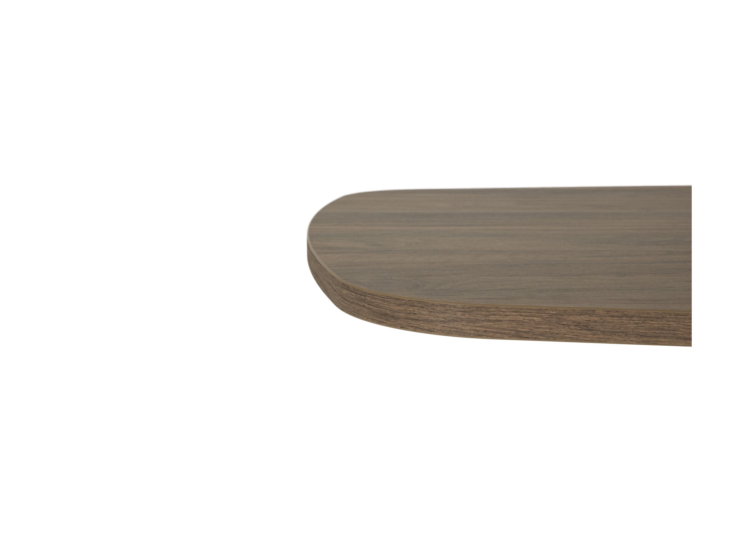 Detail - Table 183x100cm - mélamine - brushed walnut nature
