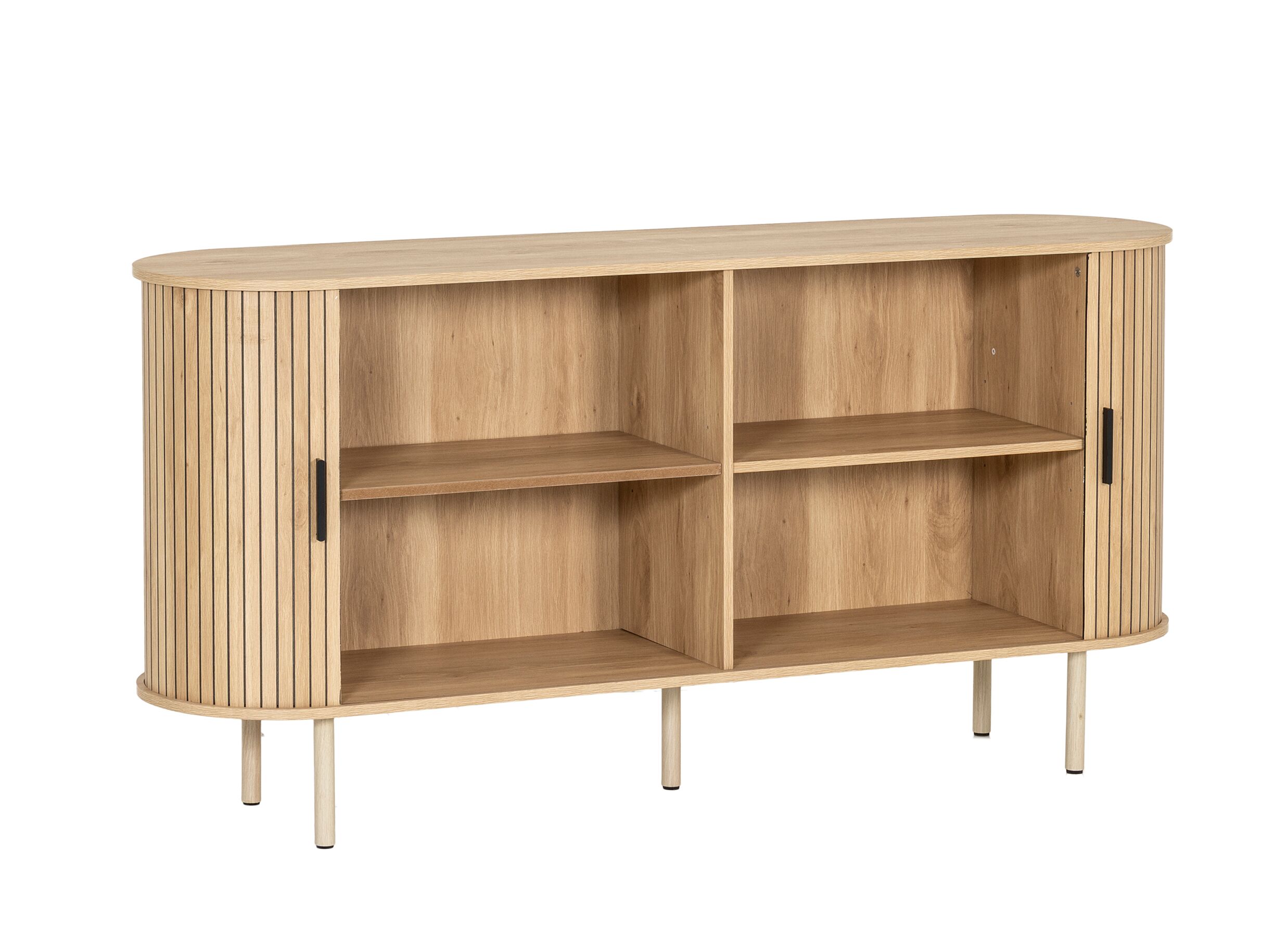 Disposition - Commode Craze 160x40x80cm - mélamine - light oak