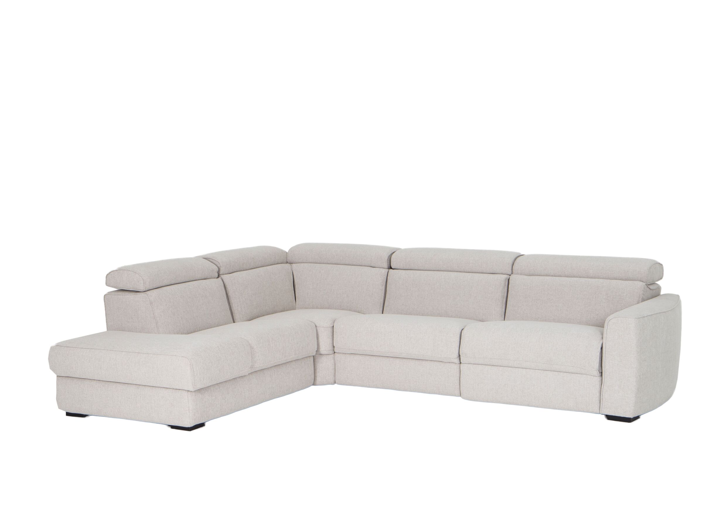 Hoofdfoto - Hoeksalon Dreamer 305x260cm - stof - wit met relax