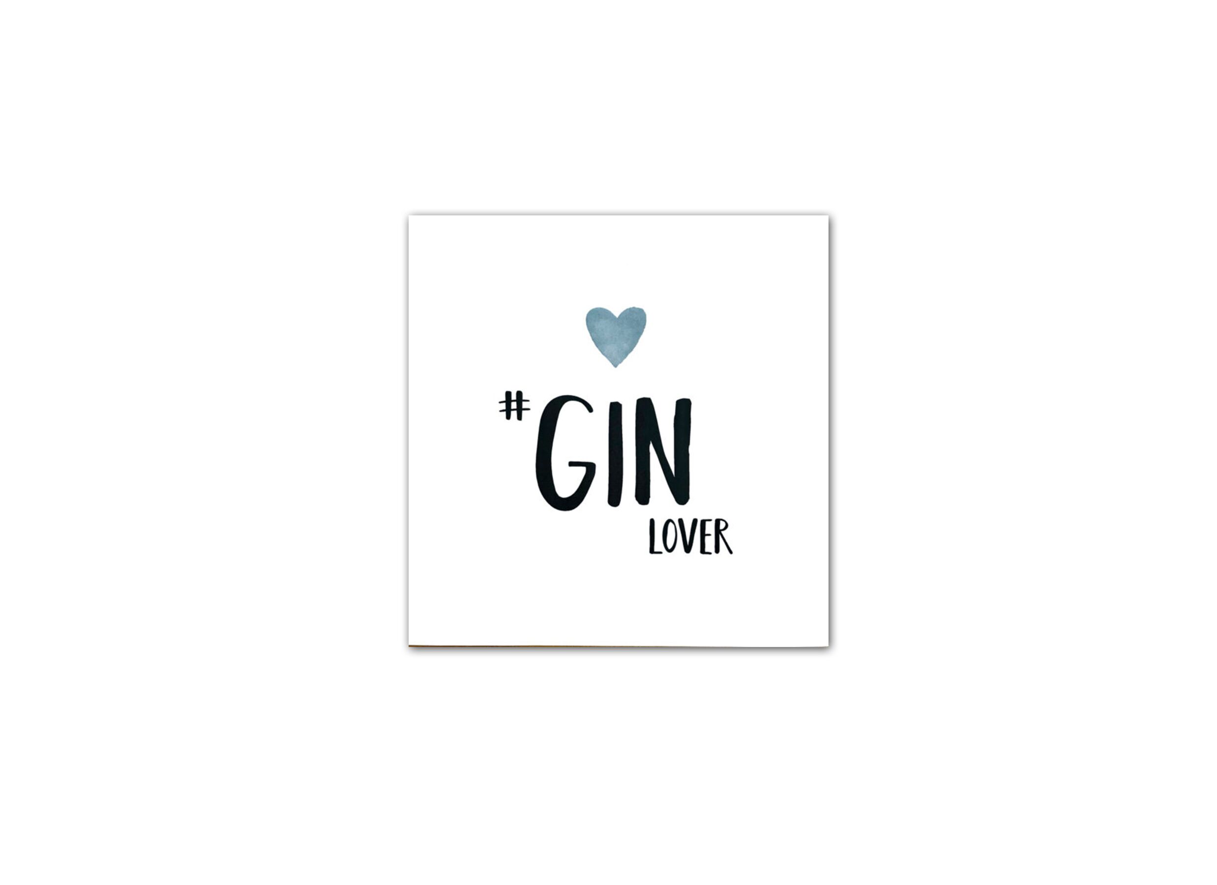 Serviette Gin Lover 25x25cm blanc 20 pièces - Serviette Gin Lover 25x25cm - papier - blanc 20 pièces