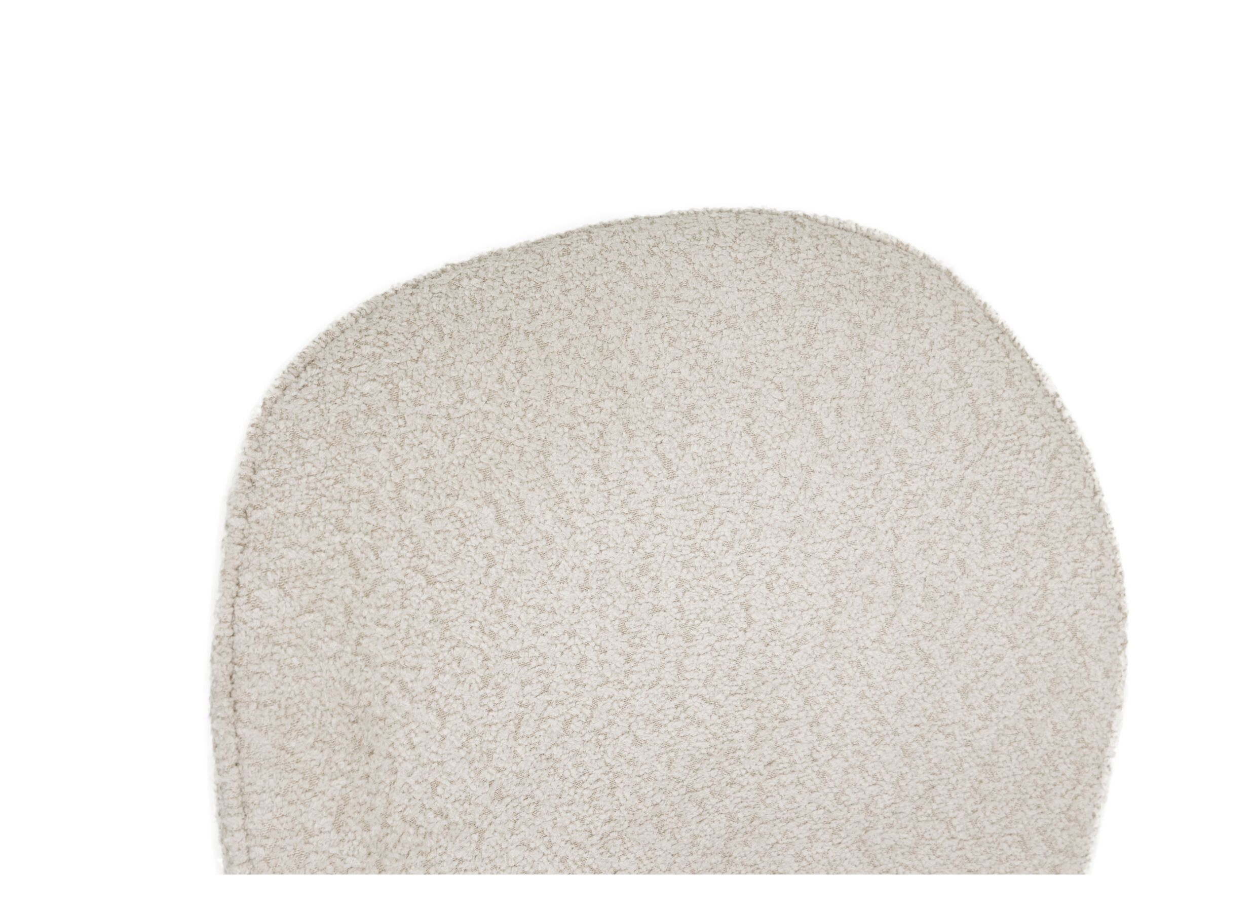 Detailfoto - Draaistoel Adrian 60x58x86cm - polyester - wit