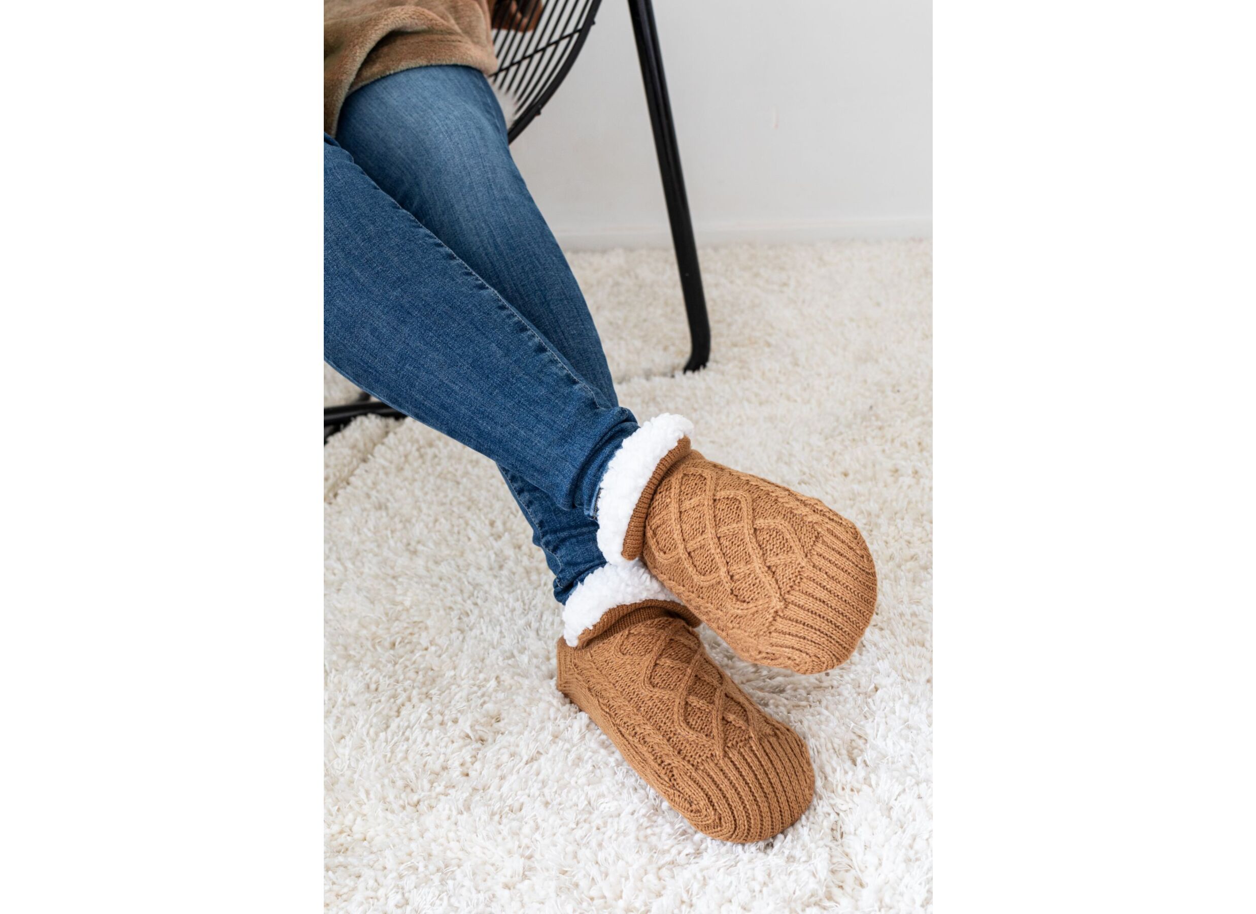 Foto ambiance - Pantoufles Cosy taille 39-42 indian tan