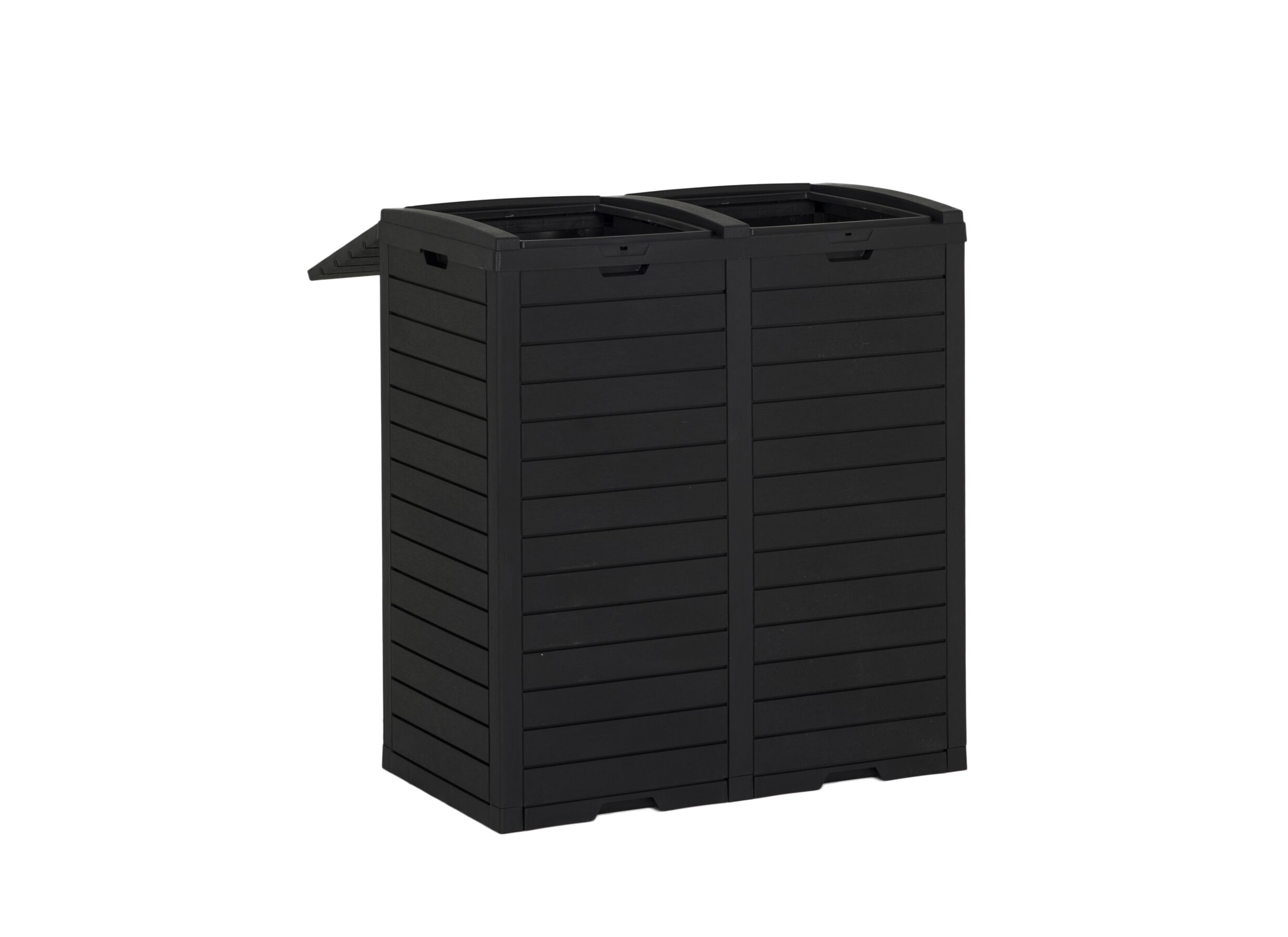 Aperçu - Poubelle 78x41x86cm - plastique - anthracite