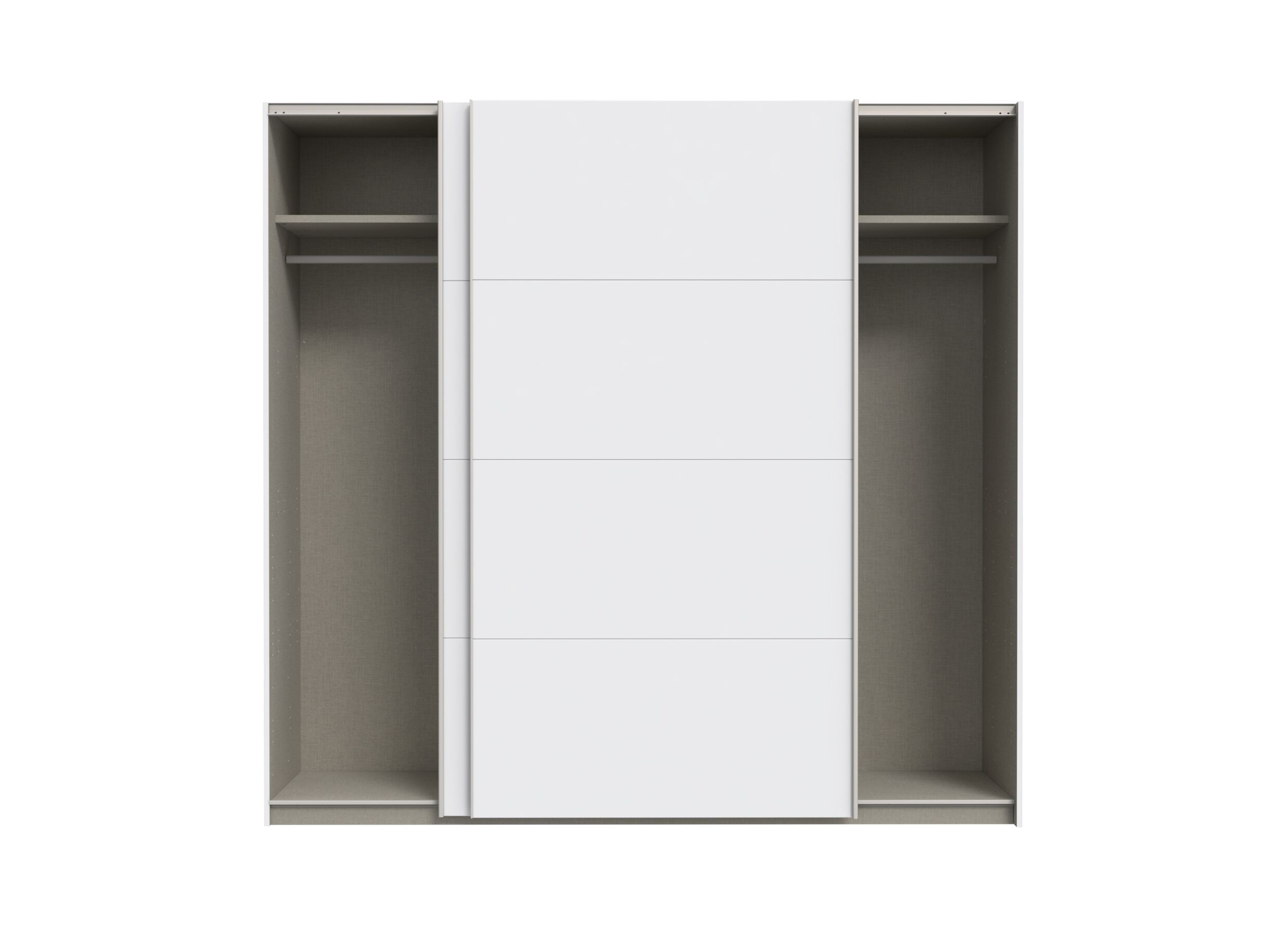 Disposition - Armoire à portes coulissantes Schach & Mat 2 220cm - décor - blanc