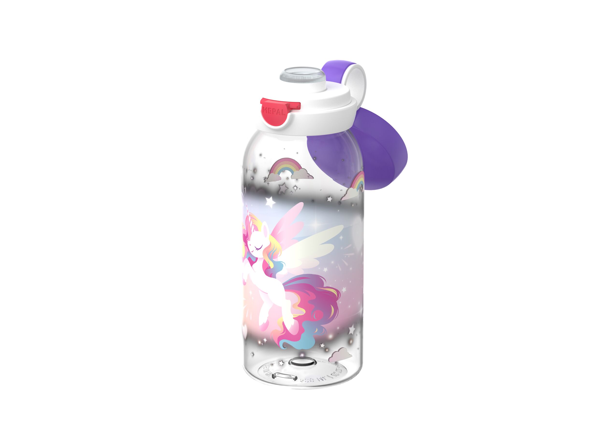 Aperçu - Gourde Campus Flipdop Unicorn Glow 600ml - plastique - multicolore