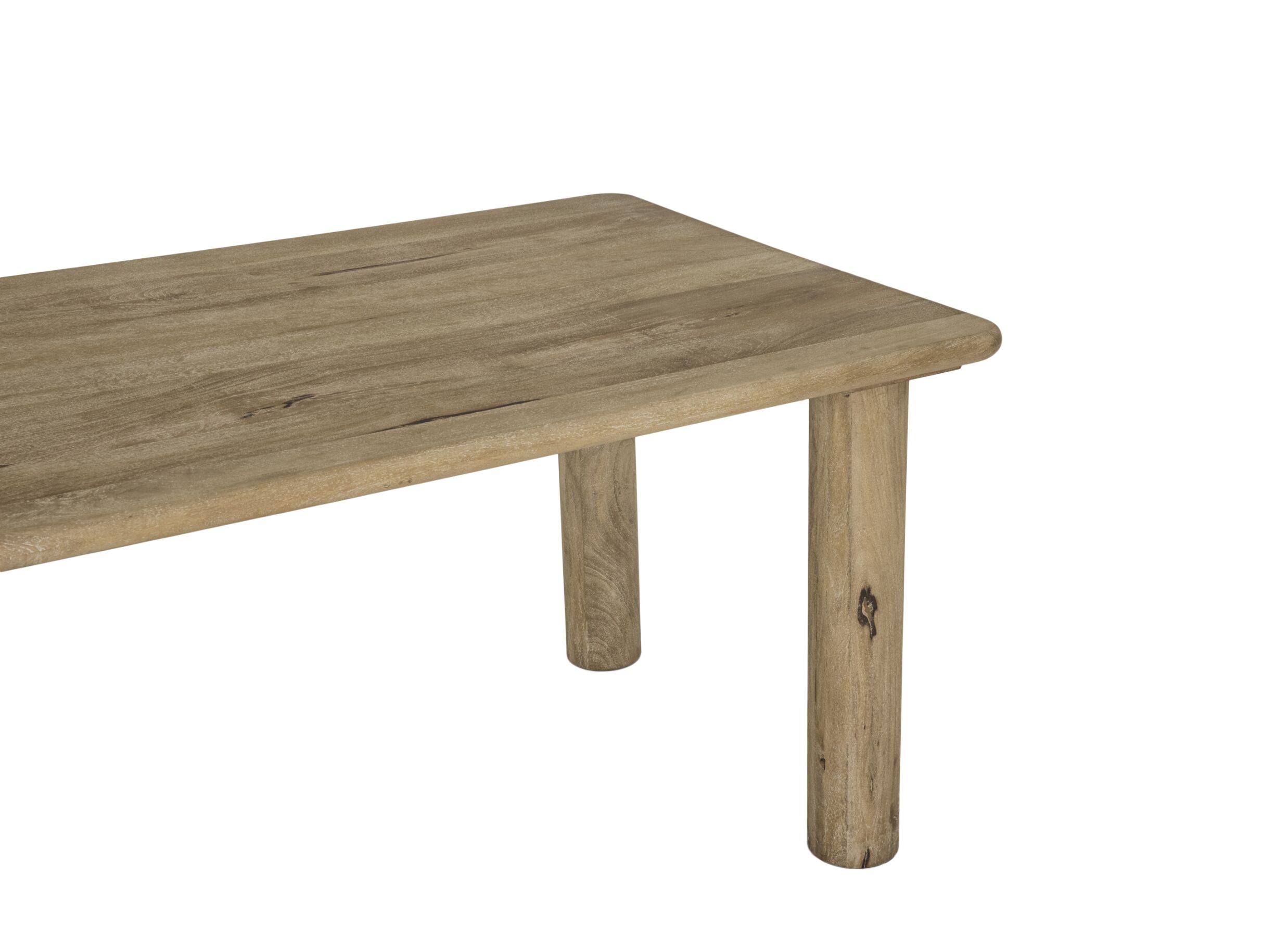 Detail - Table Darwin 200x100cm - manguier massif - sandblast
