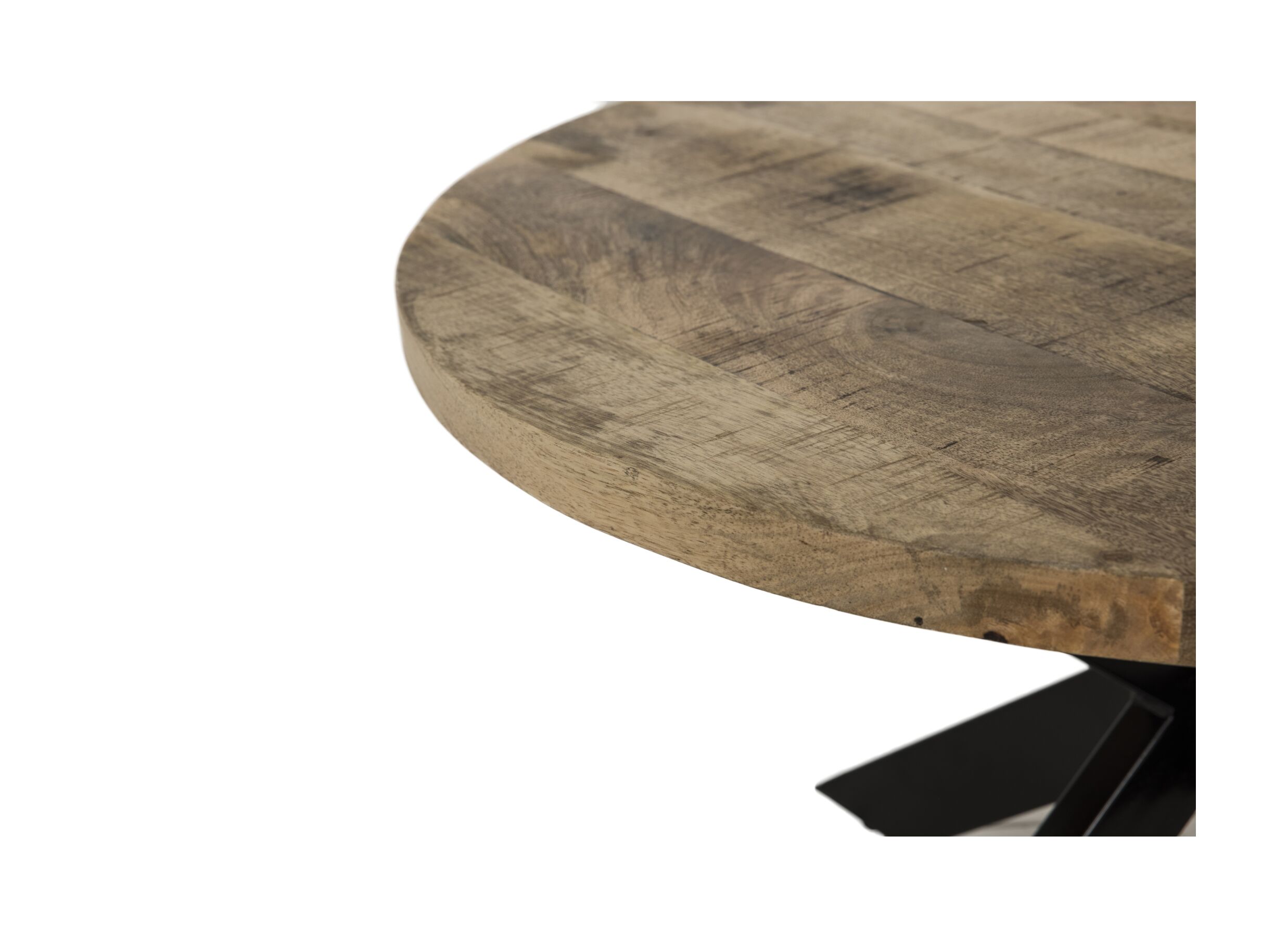 Detail - Table basse Cenote Ø77/Ø55cm - mangue massif - naturel lot de 2