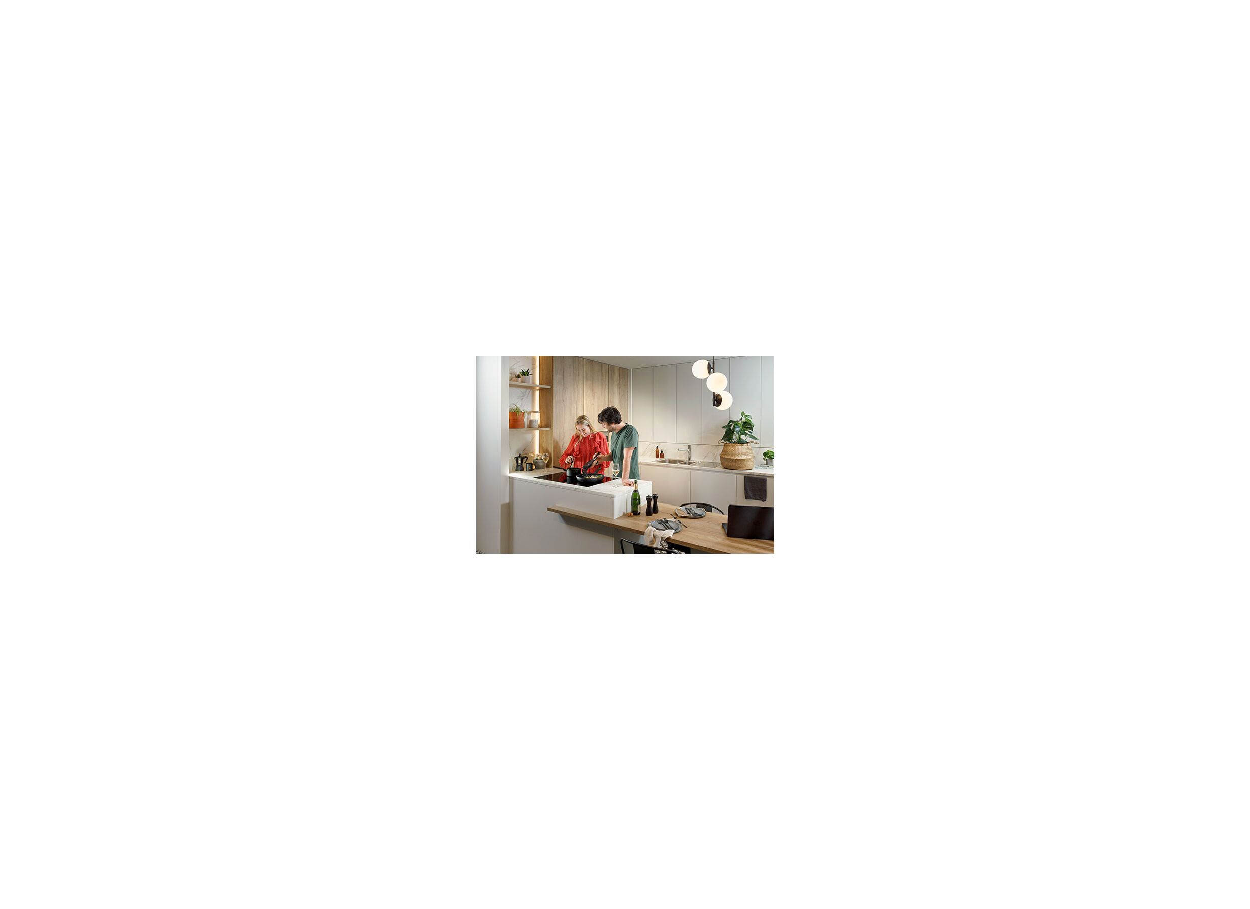 Sfeerfoto - Braadpan Full Black Ø24cm