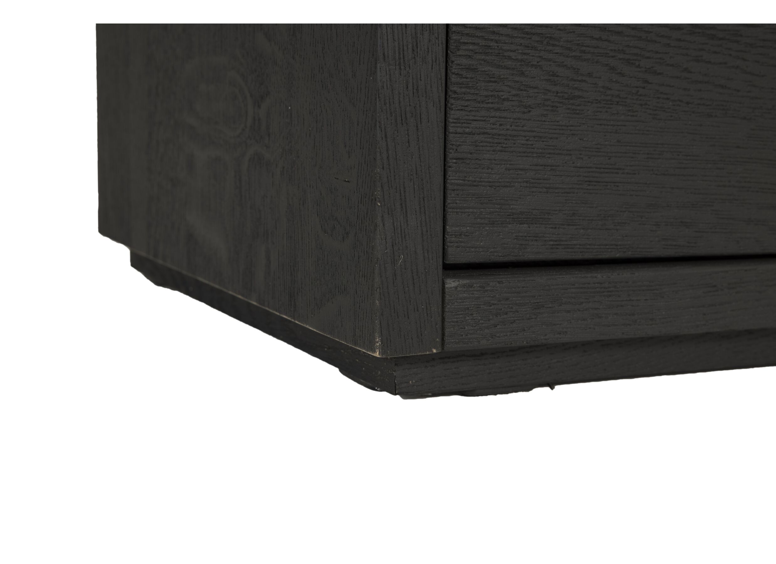 Vitrine Mauri 230cm - chêne massif - noir