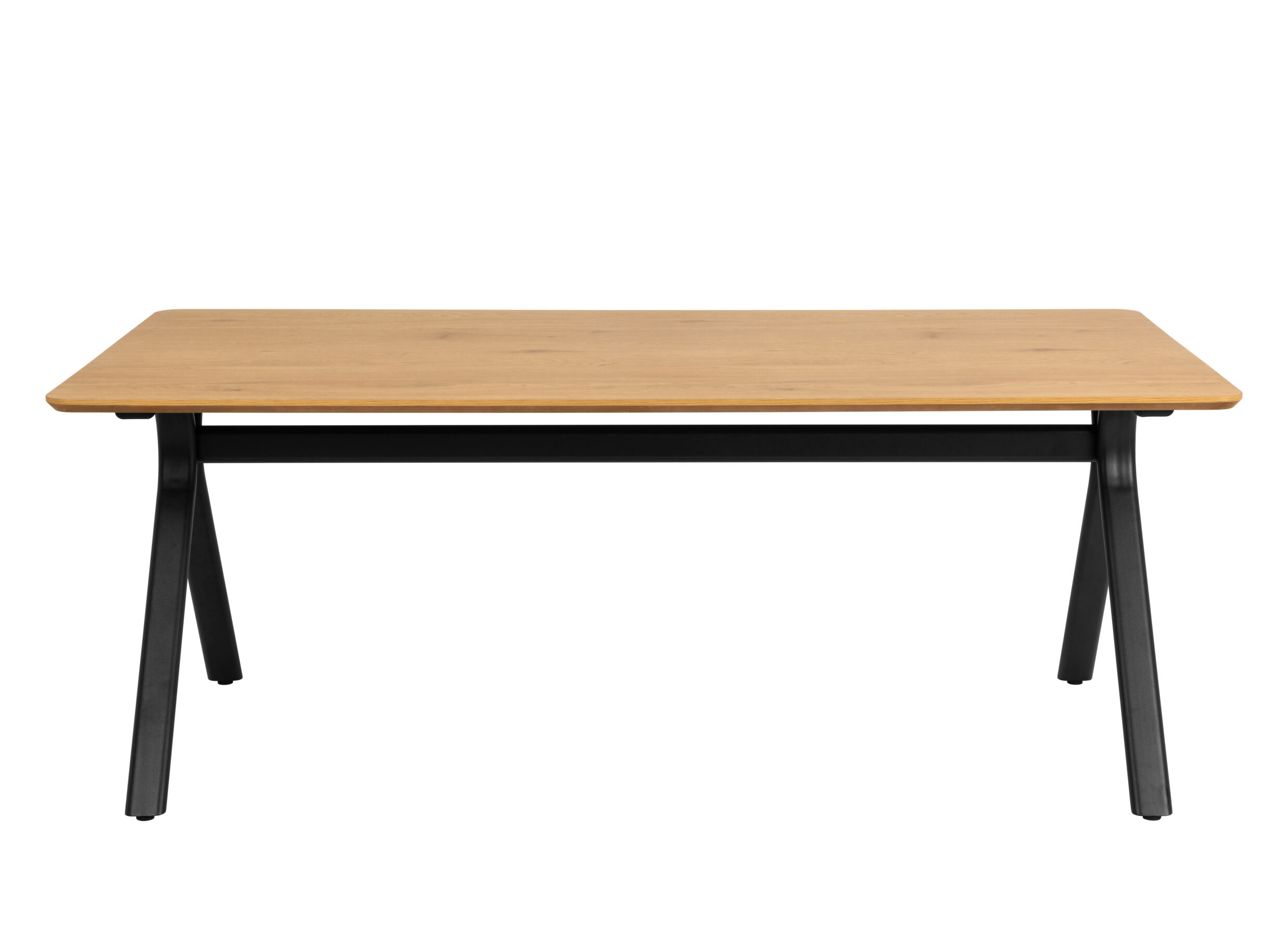 Hoofdfoto - Tafel 200x100cm - decor & staal - eik & zwart