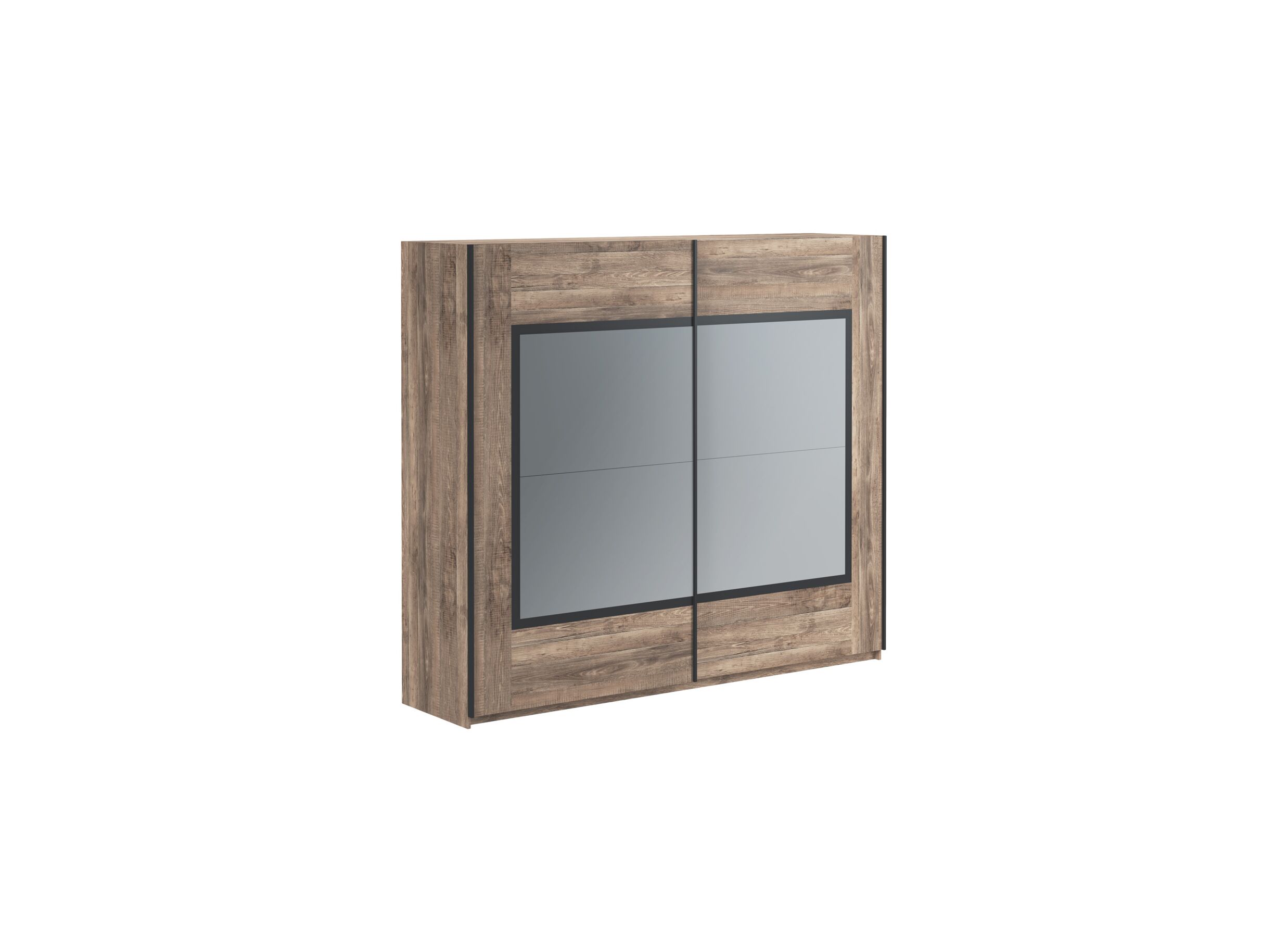 Armoire à portes coulissantes Veronique 244cm - Armoire à portes coulissantes Veronique 244cm - décor - noir