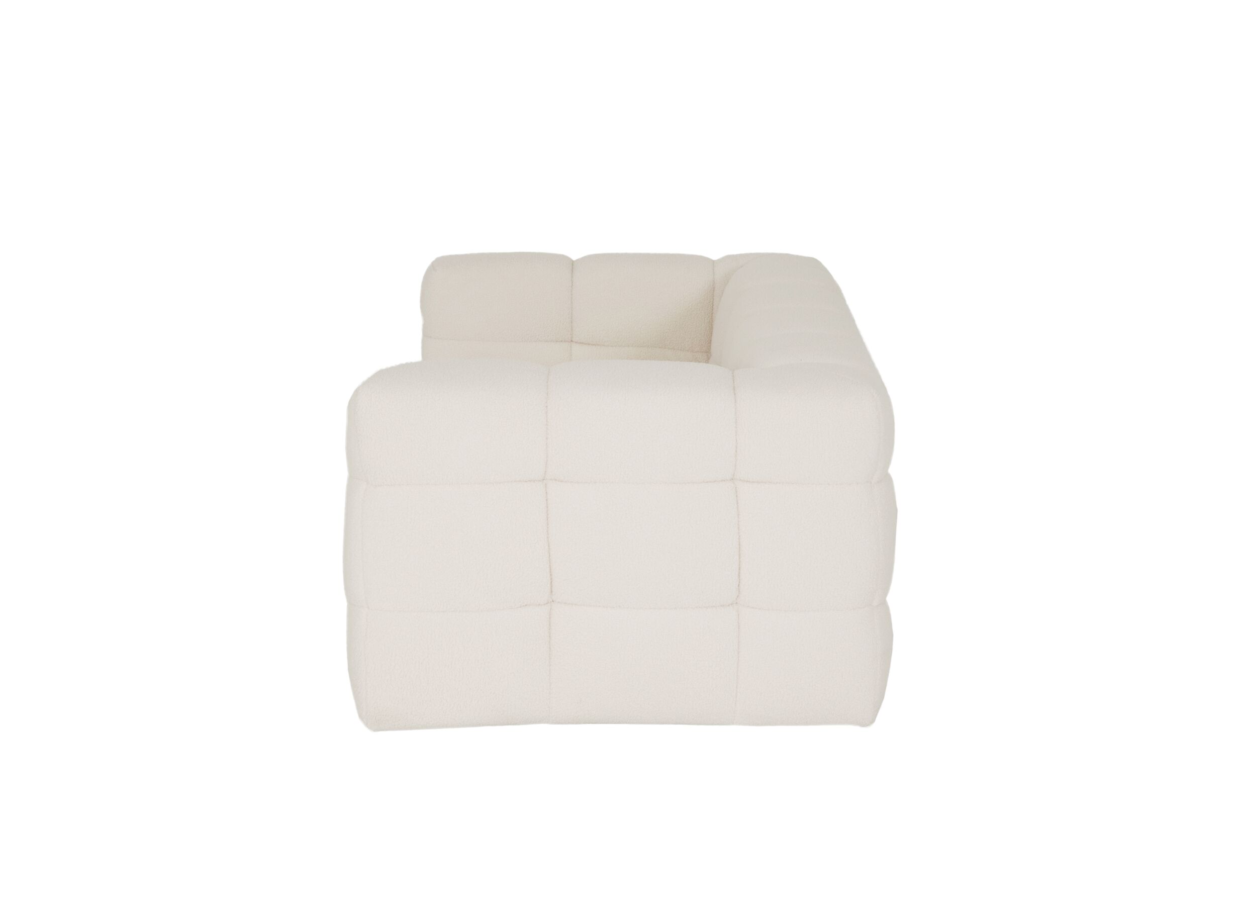 Overzichtsfoto - Zetel Bubble 2,5-zit - stof - wit