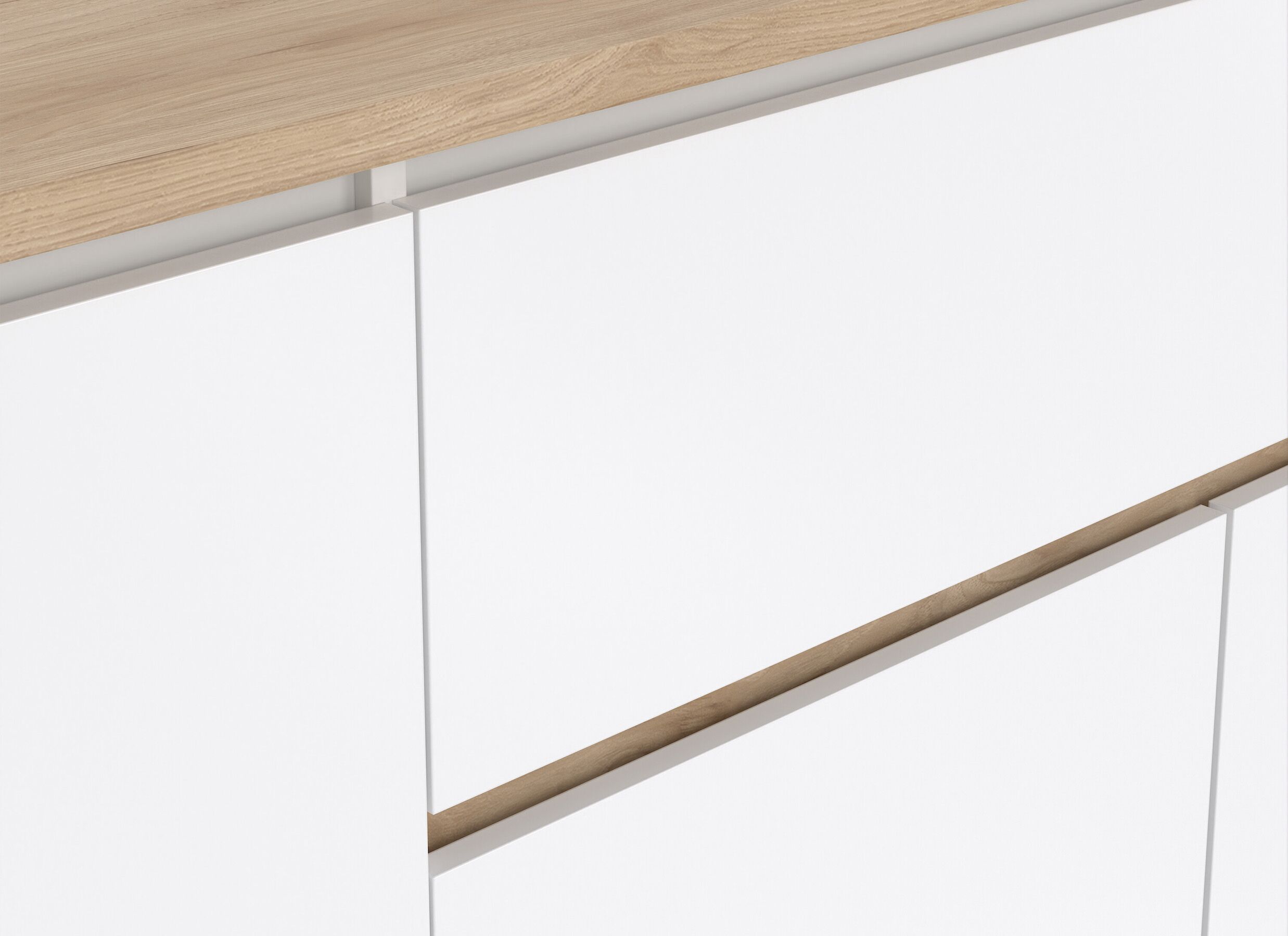 Detailfoto - Dressoir Next 197x45xH84cm - decor - wit & jackson hickory