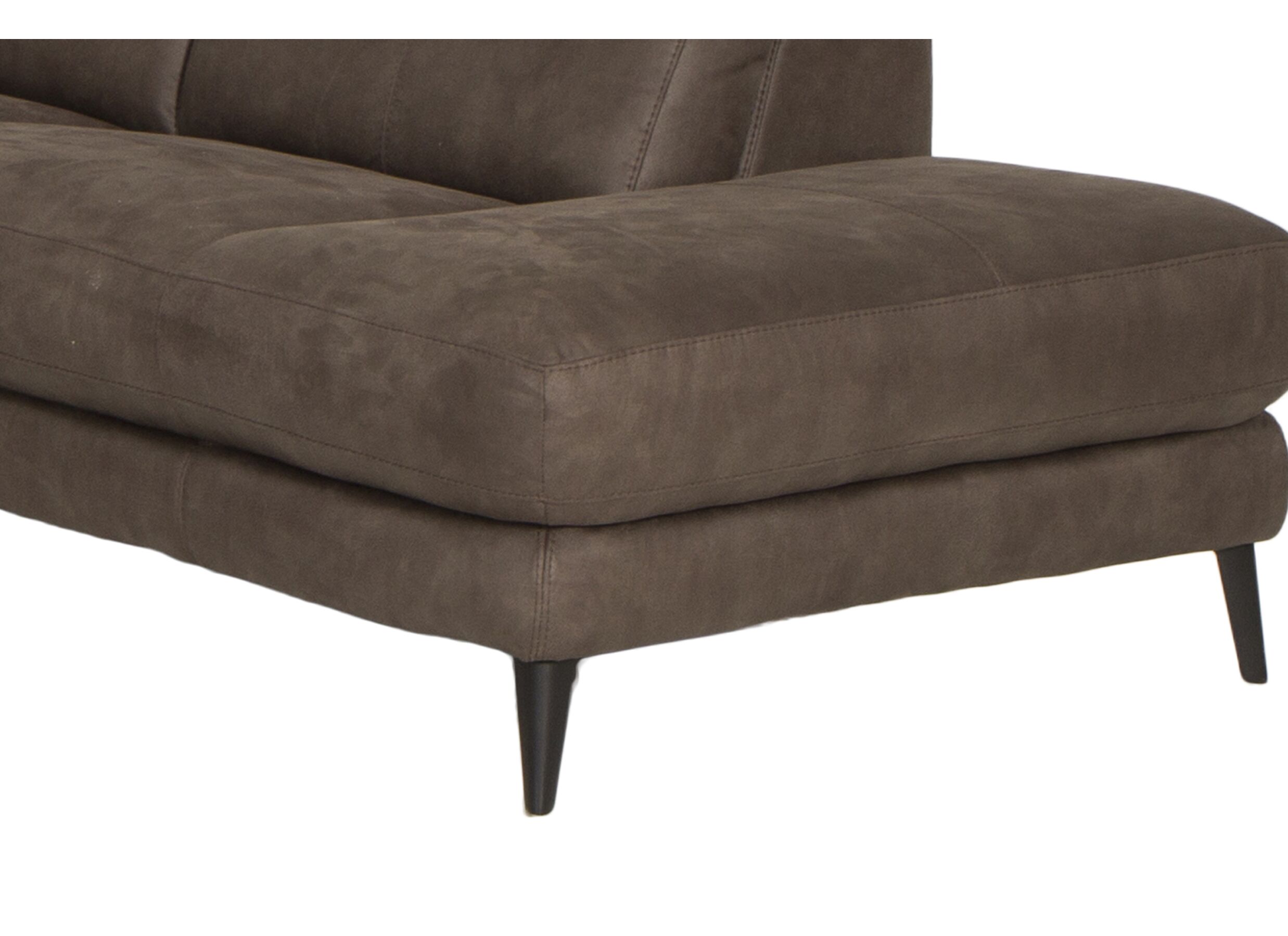 Canapé d'angle Flow 287x238cm - tissu - gris avec relax