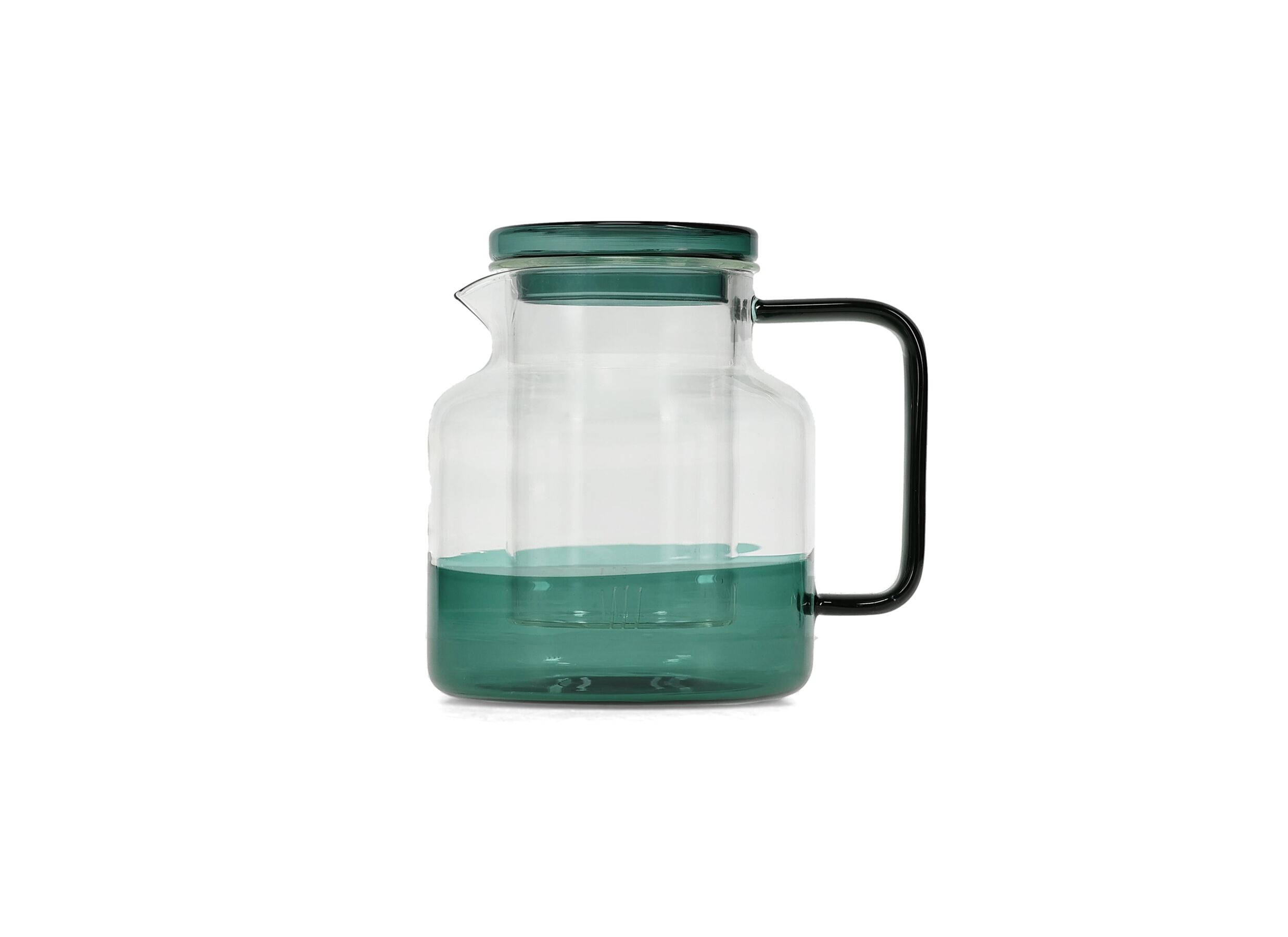 Plus Important - Théière Liv 100cl - verre - vert & transparent