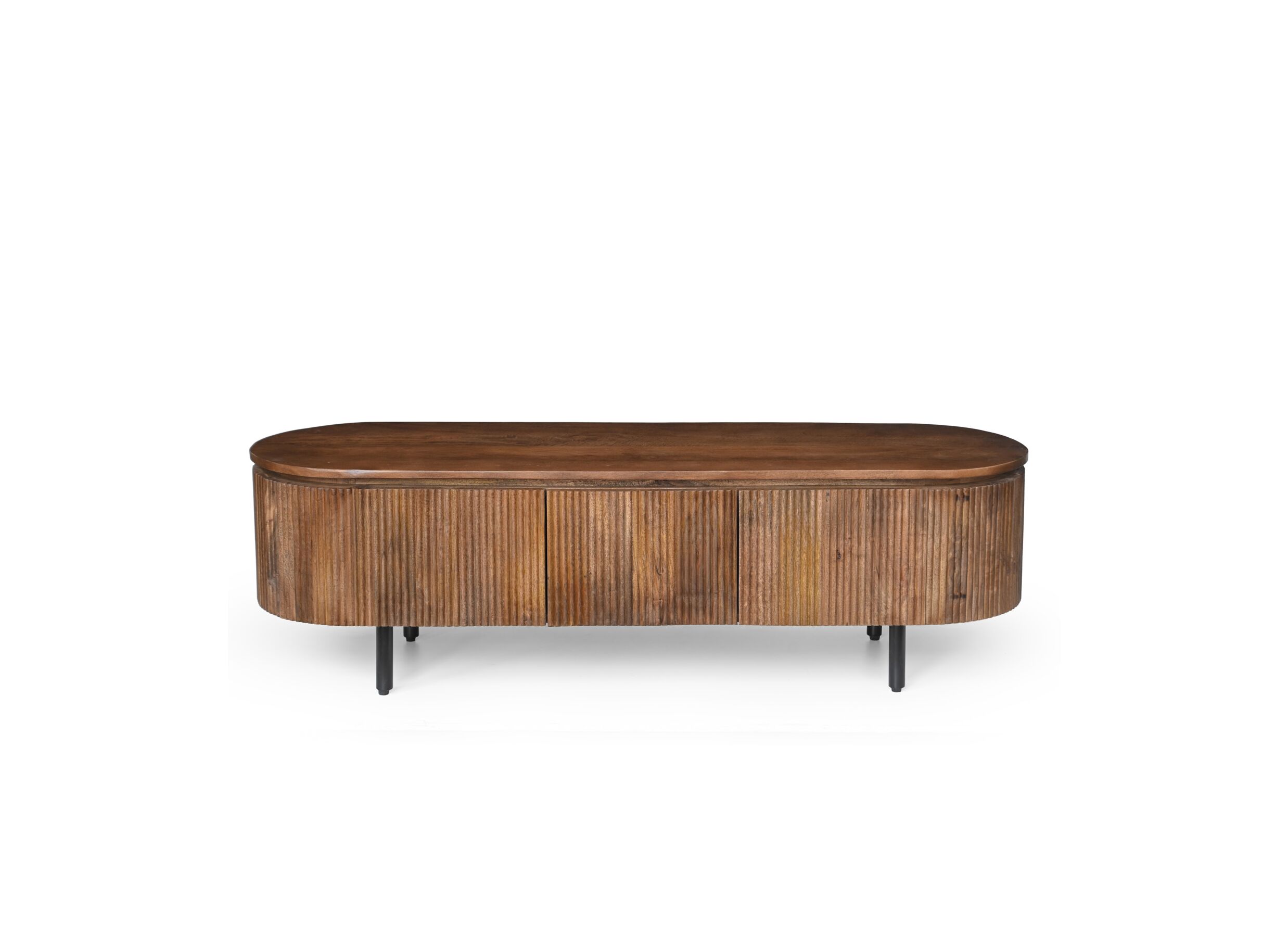 Meuble TV Velian 150cm - manguier massif - brun