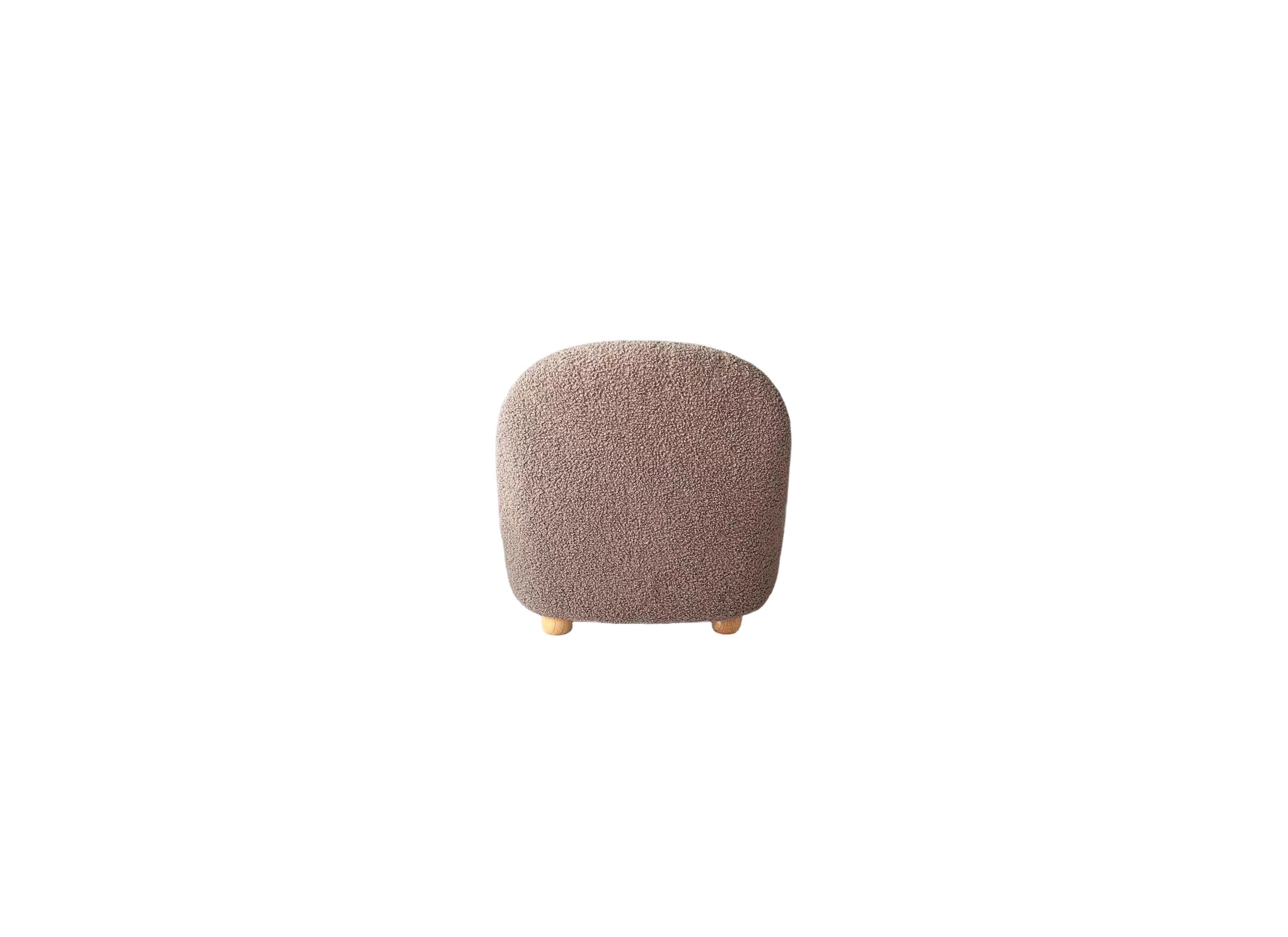 Kinderfauteuil Alps bouclé stof grijs