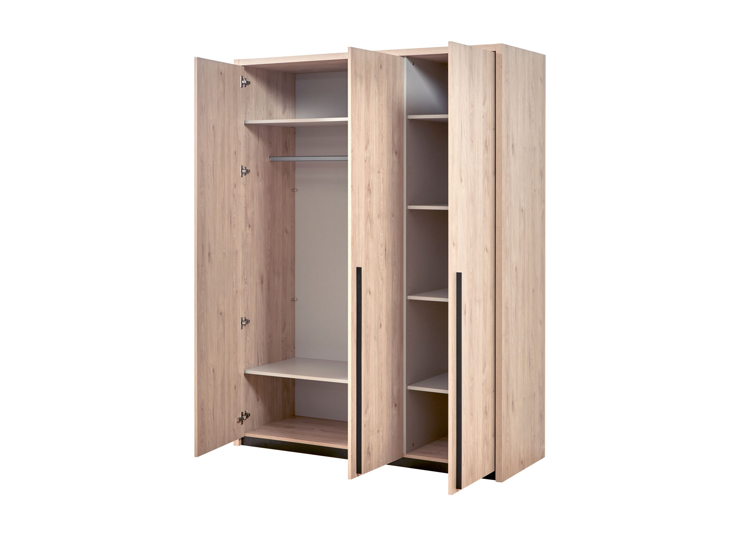 Garde-robe 165cm - décor - marron