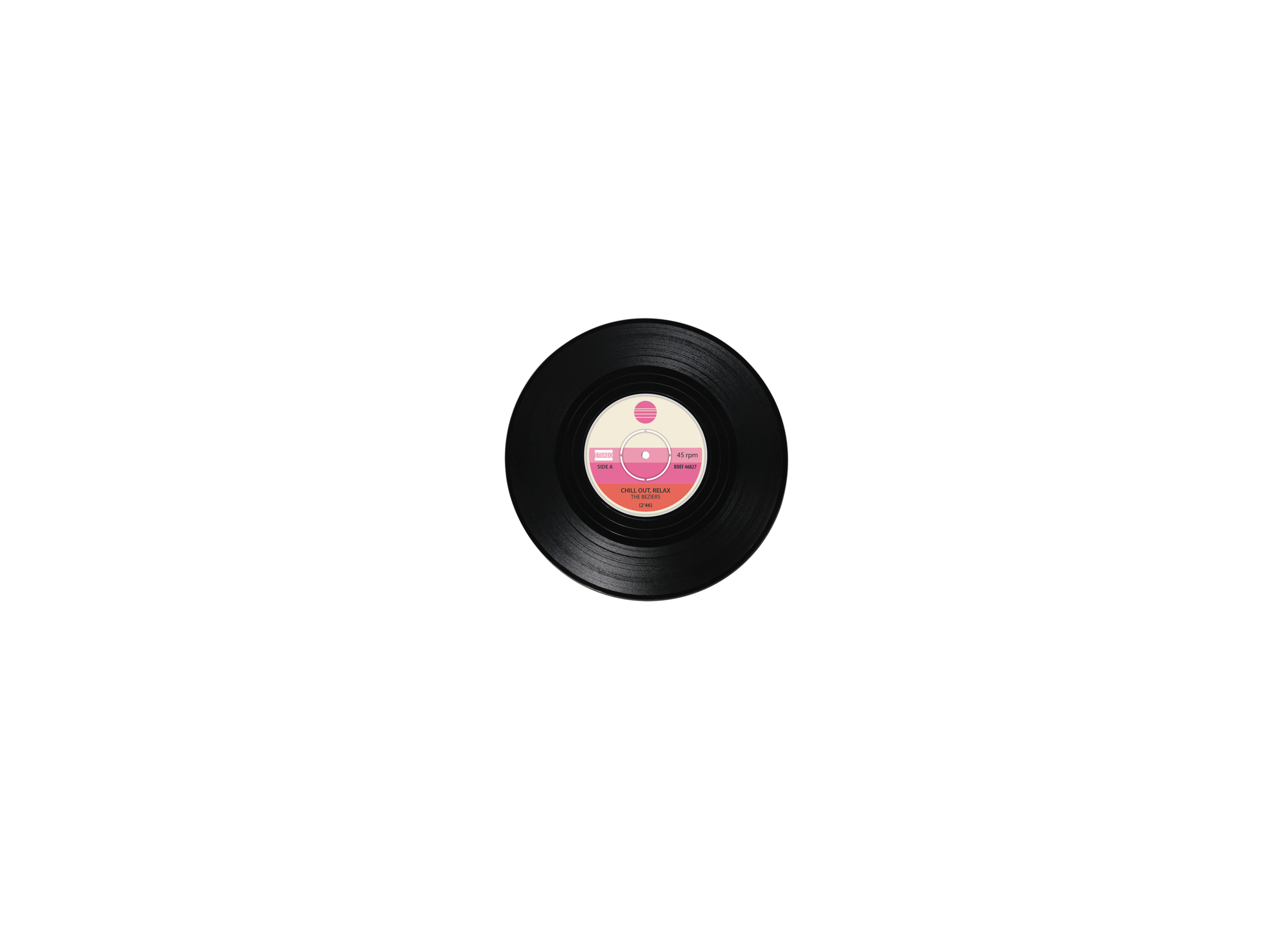 Detailfoto - Onderzetters voor glazen Vinyl Ø11cm set van 4