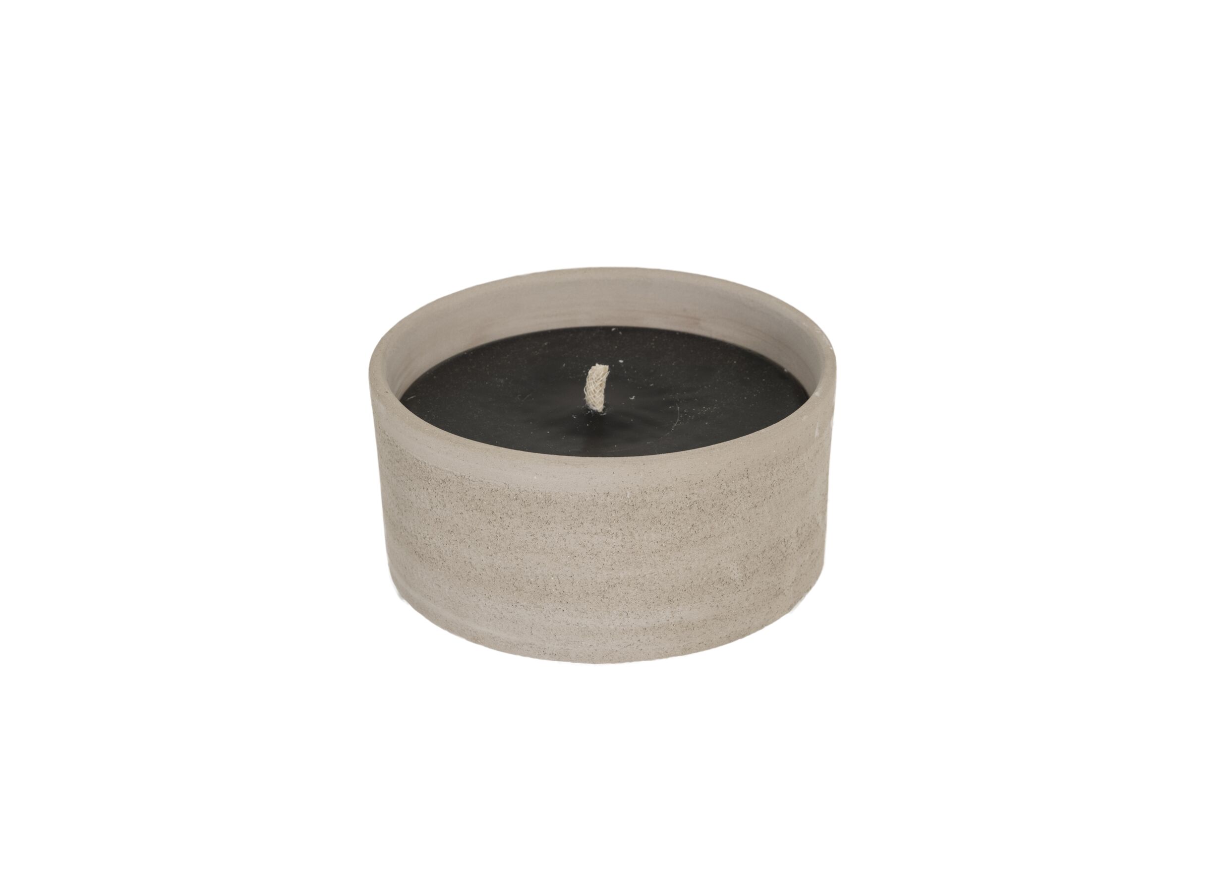 Plus Important - Porte-bougie béton Ø18x10cm - terra cotta - gris