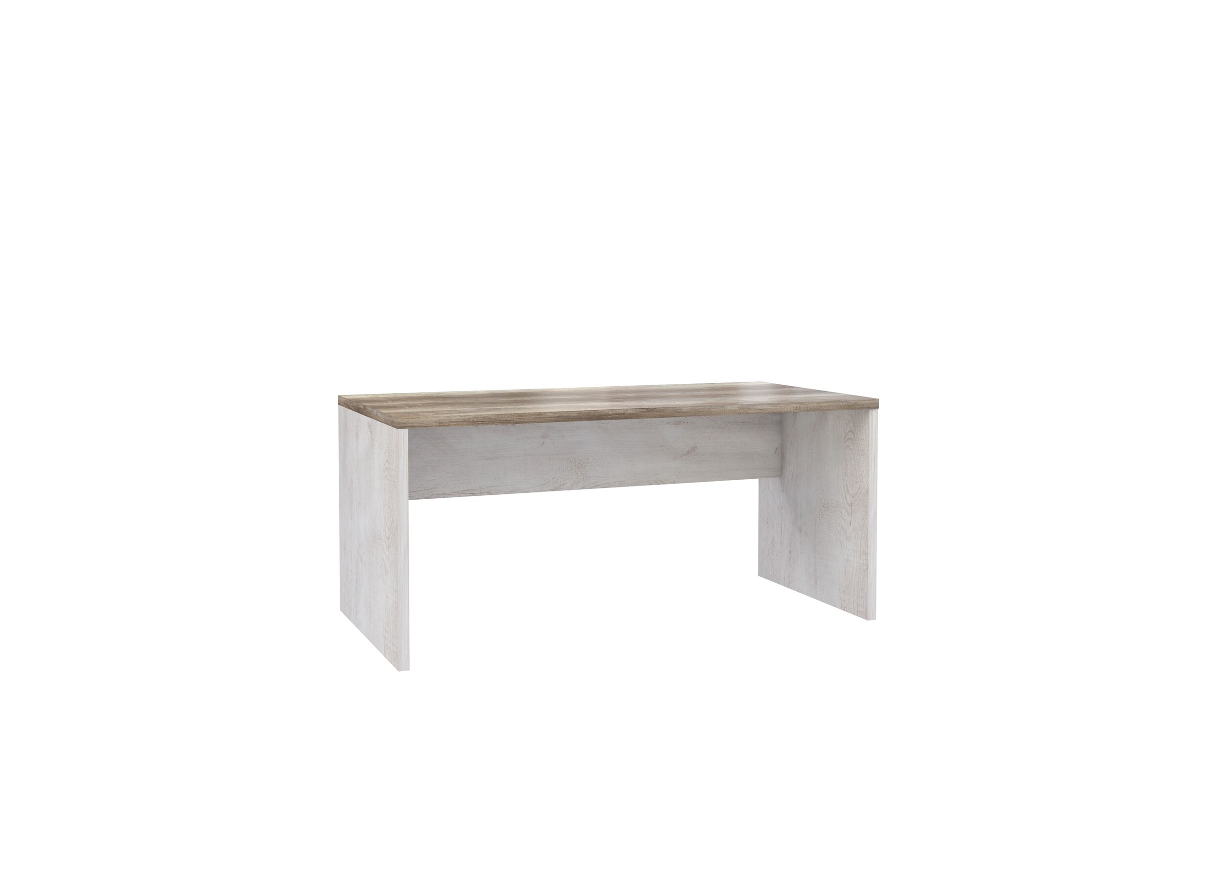 Bureau Duro 160x80x72cm - meubelplaat - pine white/antique oak