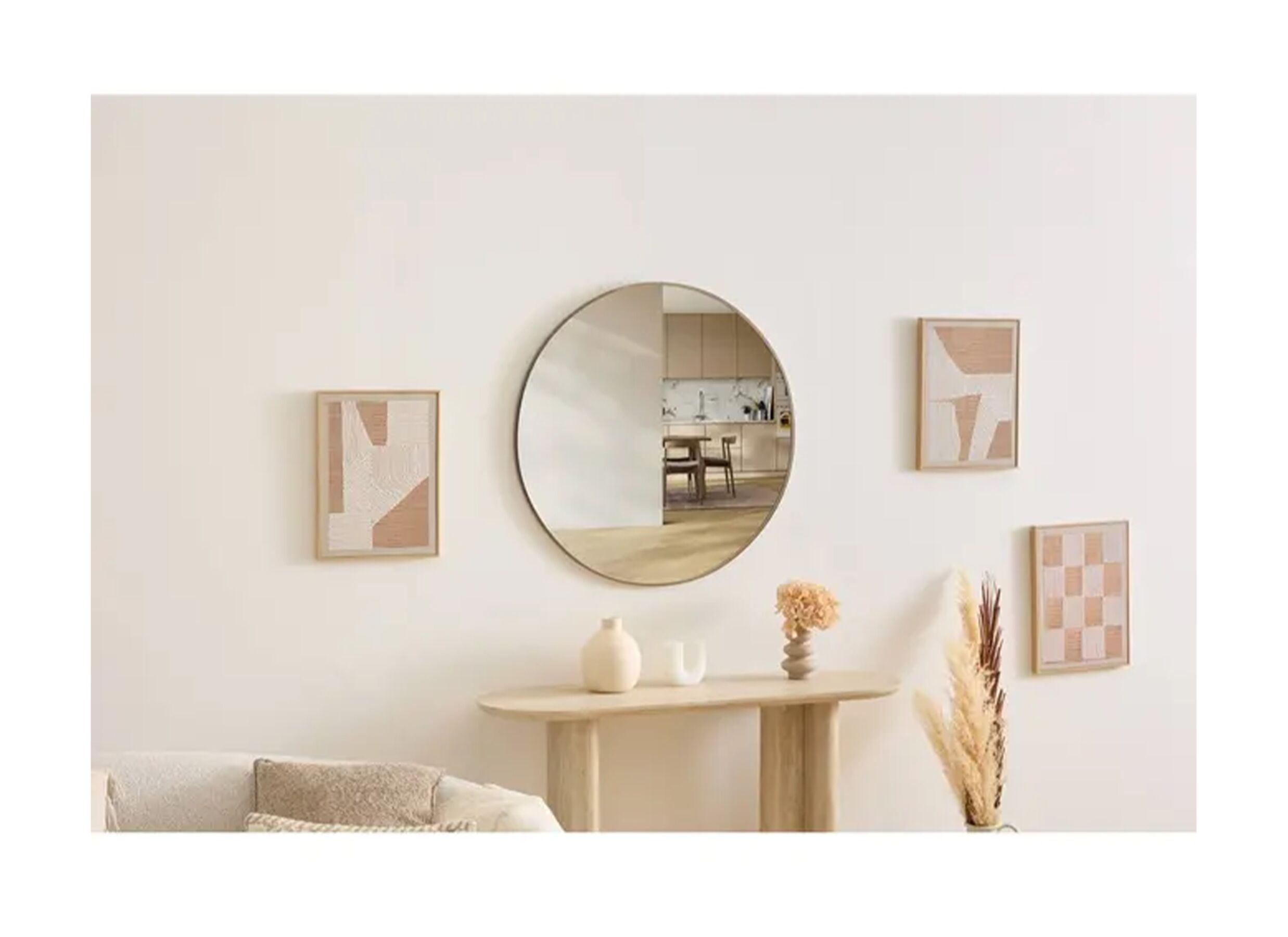 Foto ambiance - Miroir Alice Ø76cm - verre - chrome