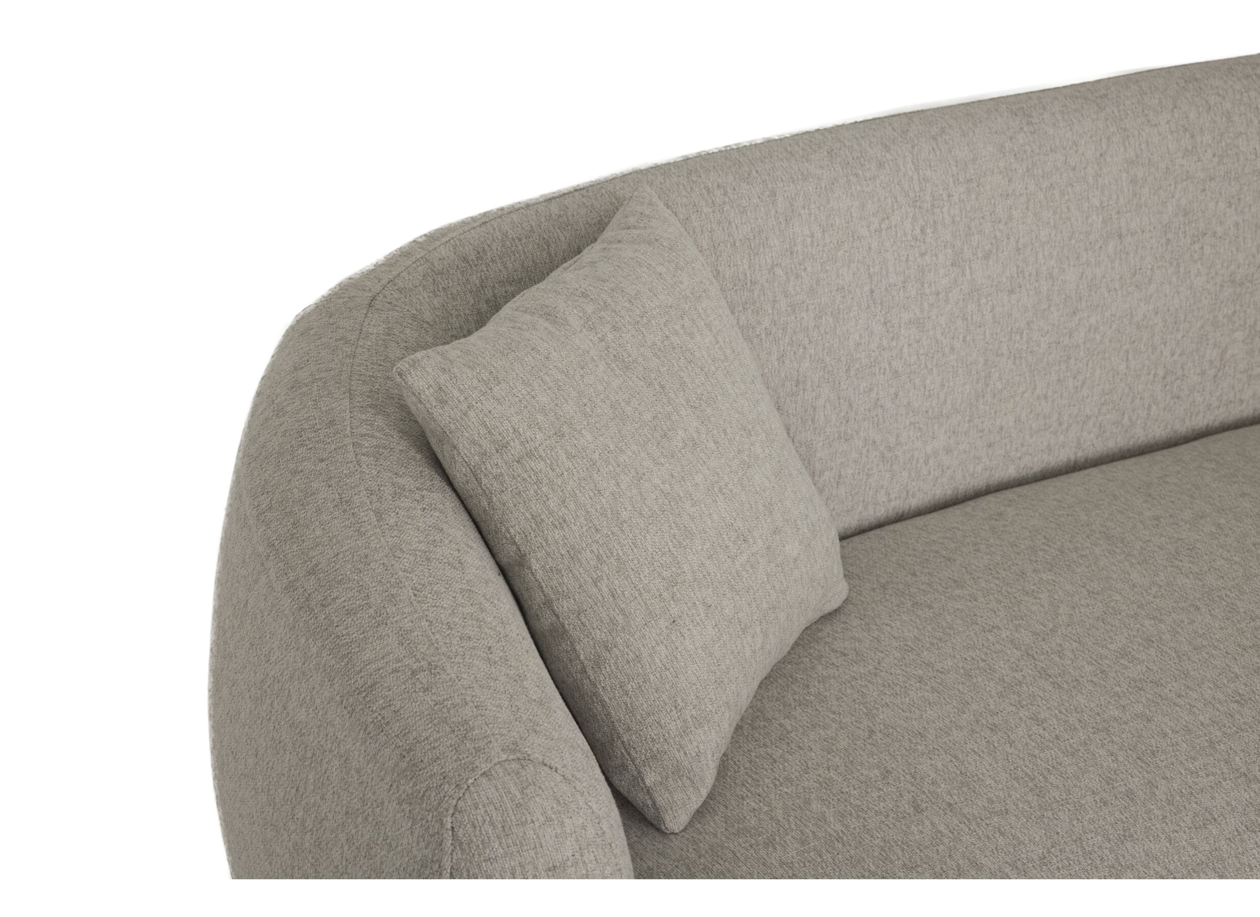 Detailfoto - Zetel Aegea 3-zit - polyestervezel - lichtgrijs
