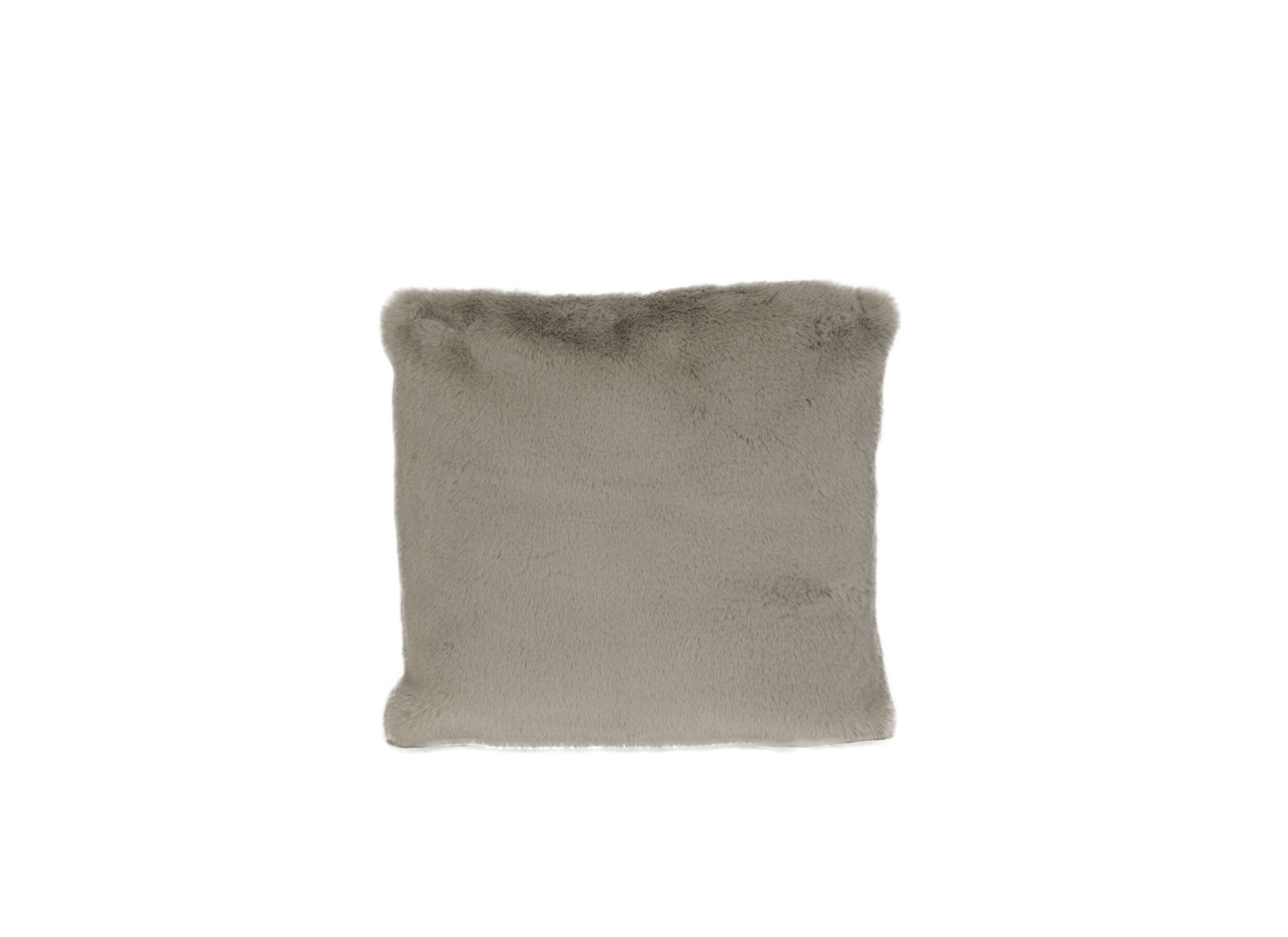 Coussin Yucatan 45x45cm stone - Coussin Yucatan 45x45cm - fausse fourrure- stone
